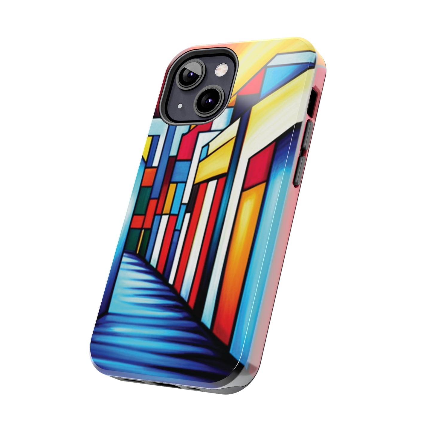 ToughDrop Apple iPhone Case Ft. Colorful Geometric Abstract Art