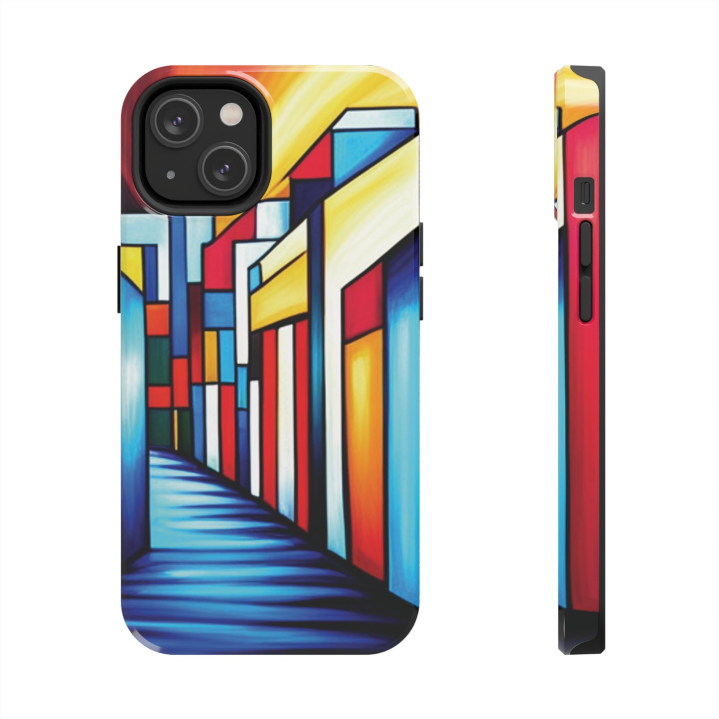 ToughDrop Apple iPhone Case Ft. Colorful Geometric Abstract Art