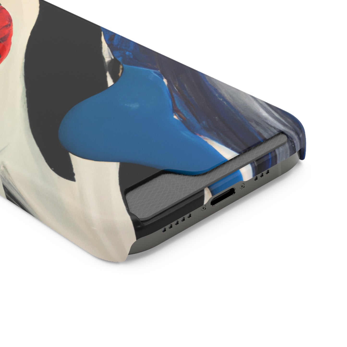 iPhone 13 and Samsung S21, S22 Cases with Card Holder Ft. Inked in Black