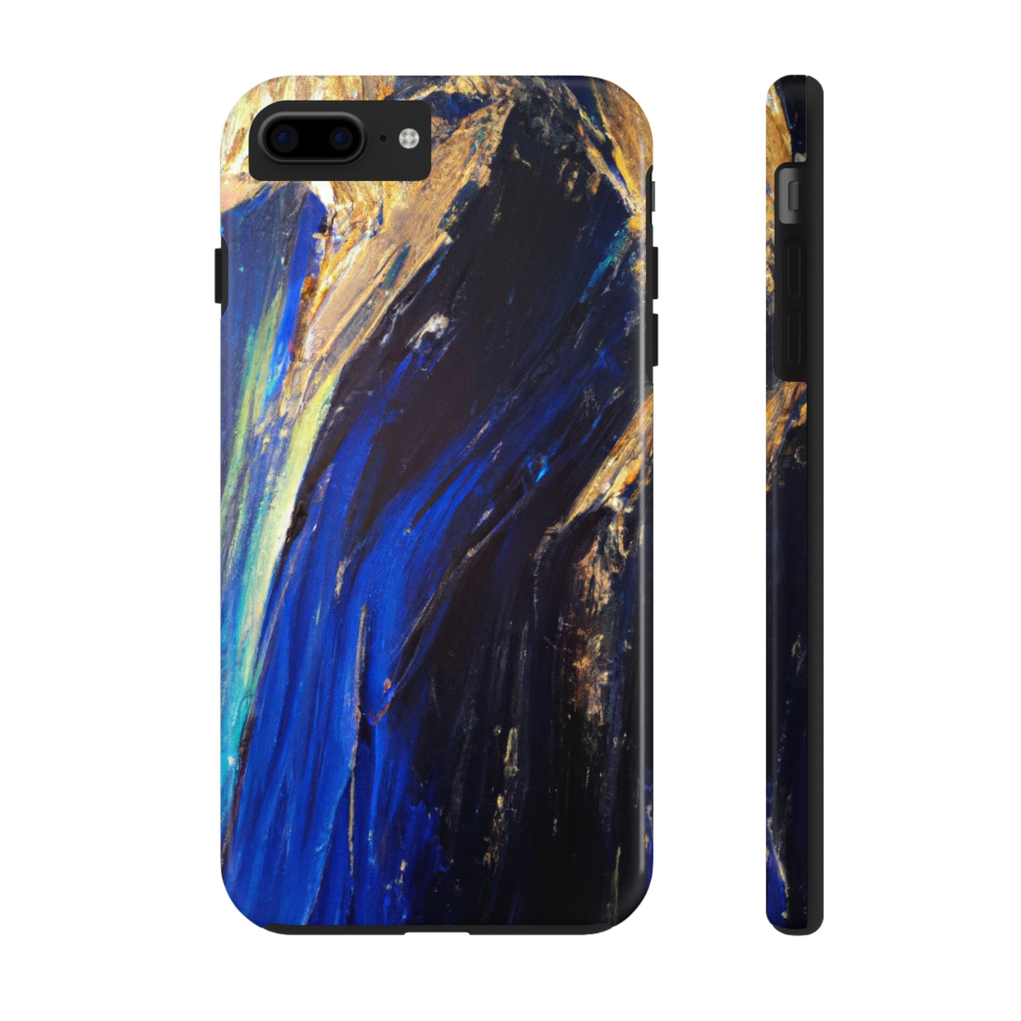 Tough Case-Mate iPhone Case Ft. Acrylic Blue Gold