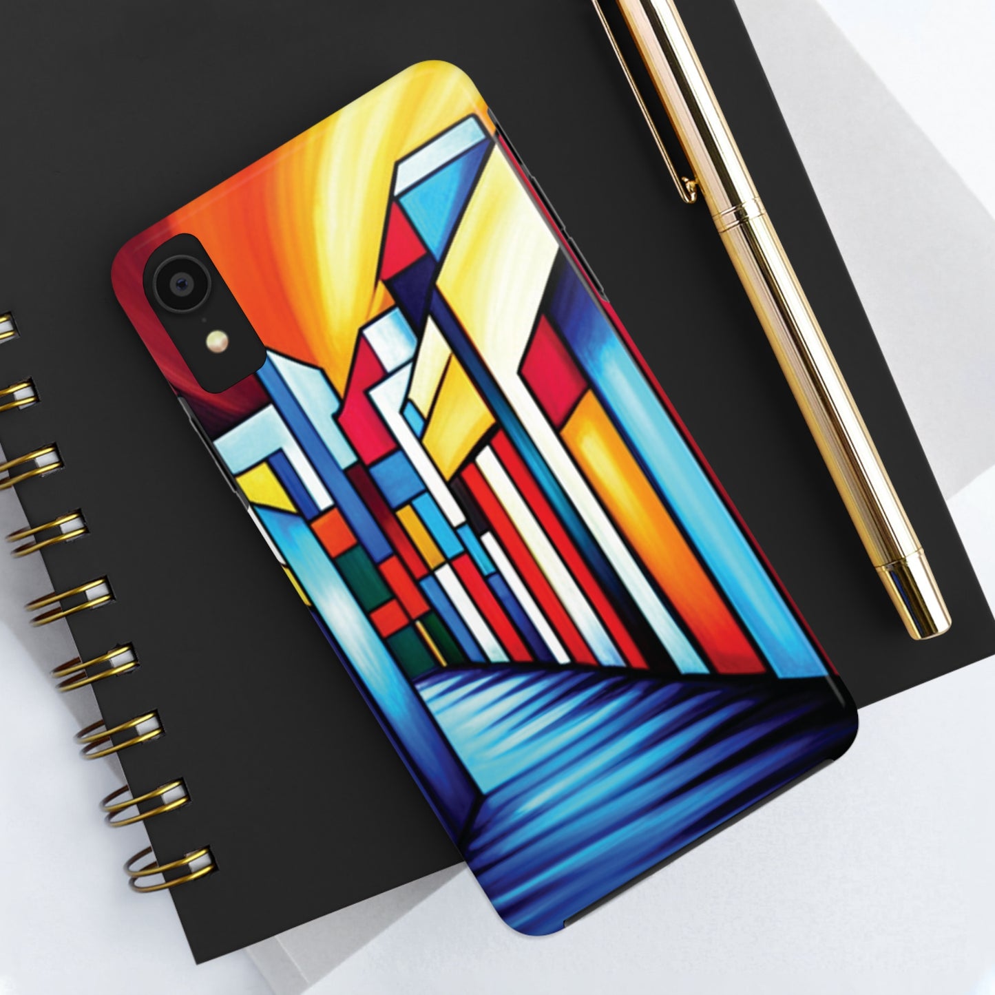 ToughDrop Apple iPhone Case Ft. Colorful Geometric Abstract Art