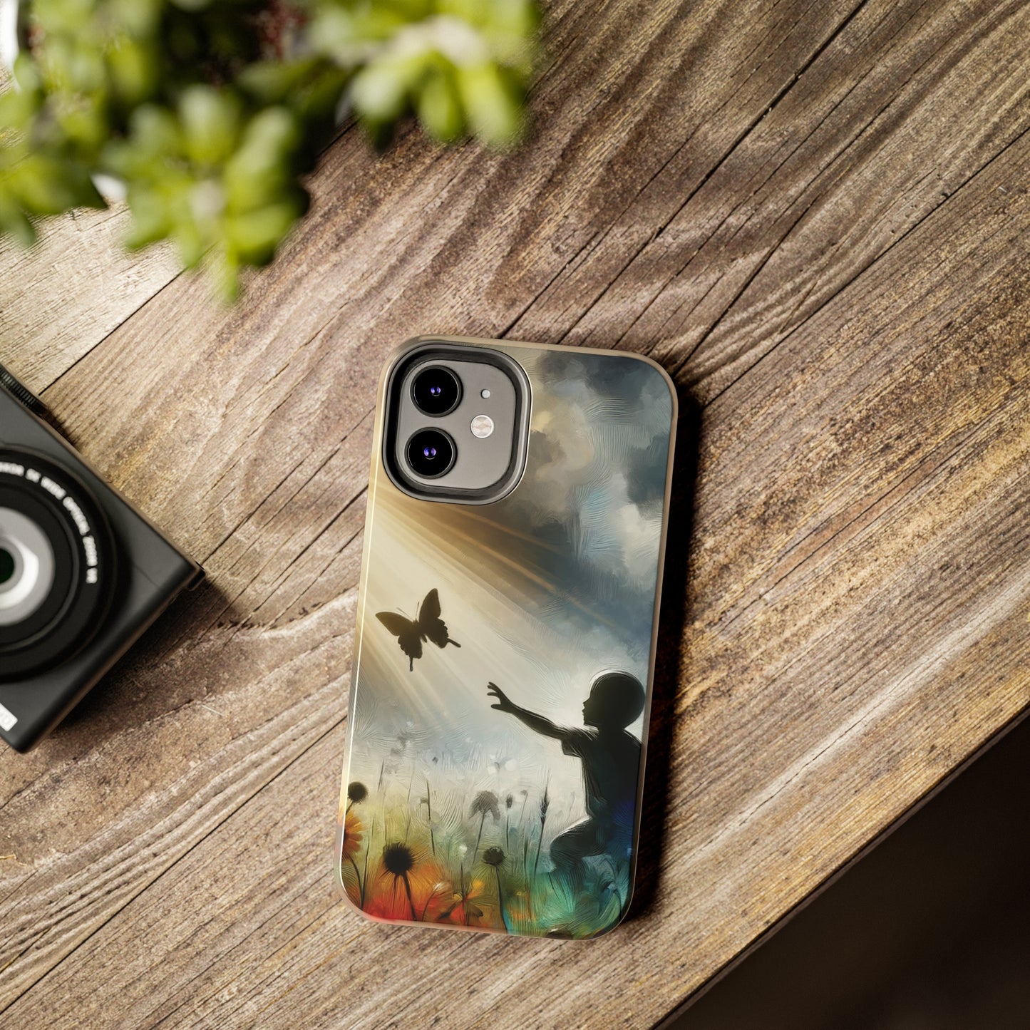 ToughDrop Apple iPhone Case Ft. Butterfly Shadow