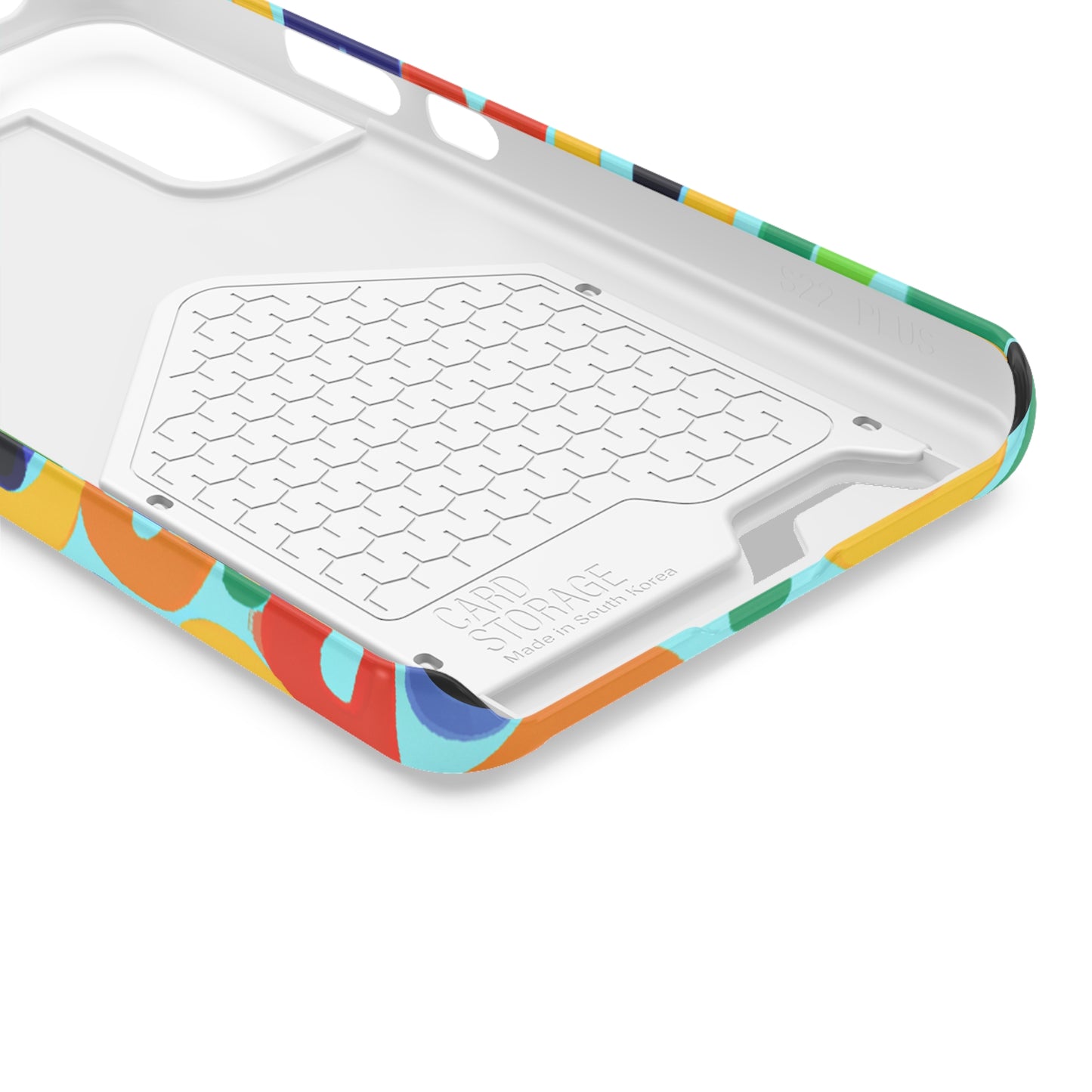 iPhone 13 and Samsung S21, S22 Cases with Card Holder Ft. Vivid Circles