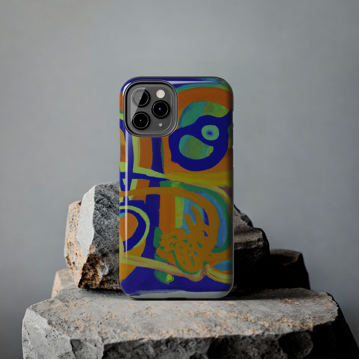 Tough Case-Mate iPhone Case Ft. Blue Orange Curves