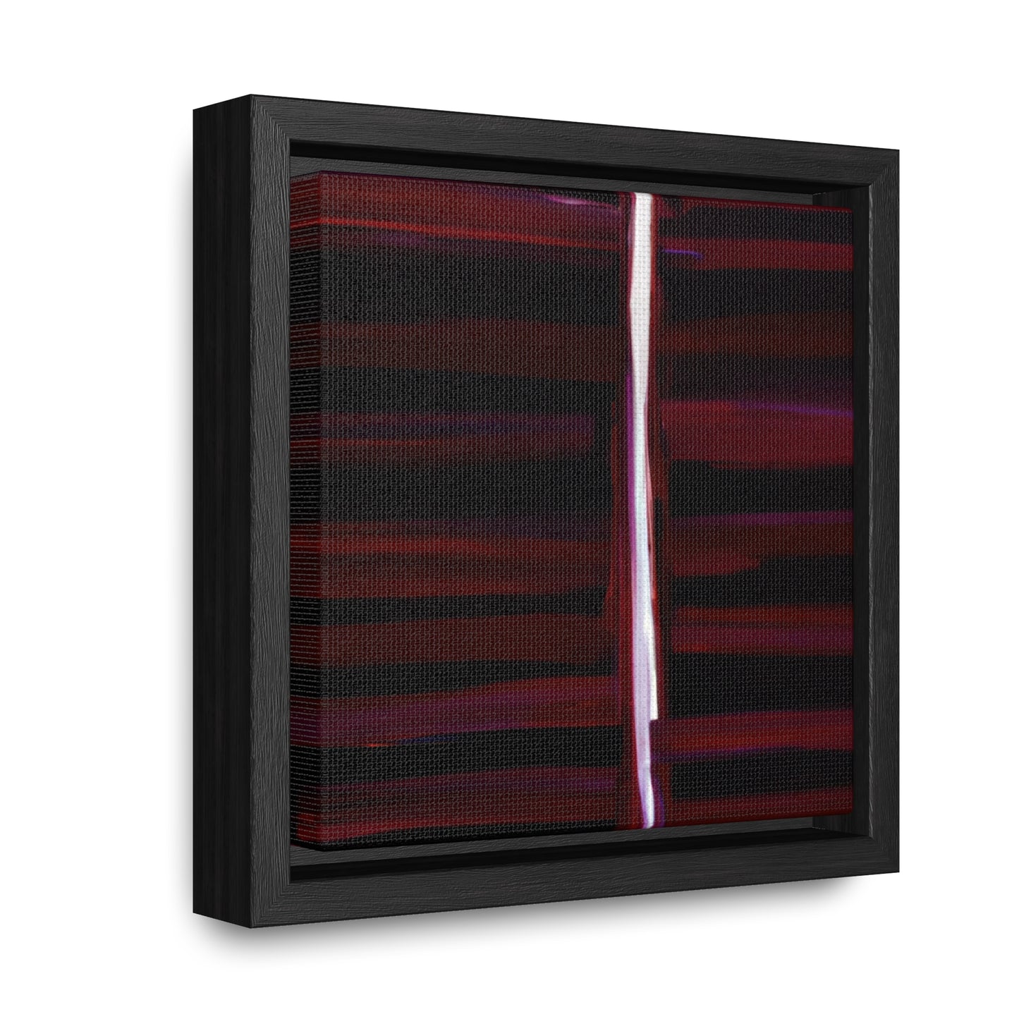6x6-inch Abstract Framed Canvas: Dark Rift