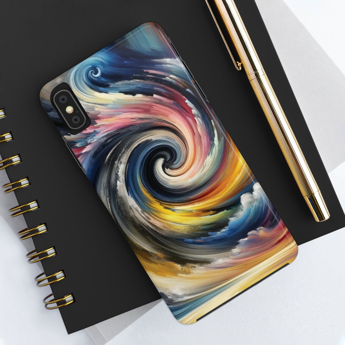 ToughDrop Apple iPhone Case Ft. Swirled Brush
