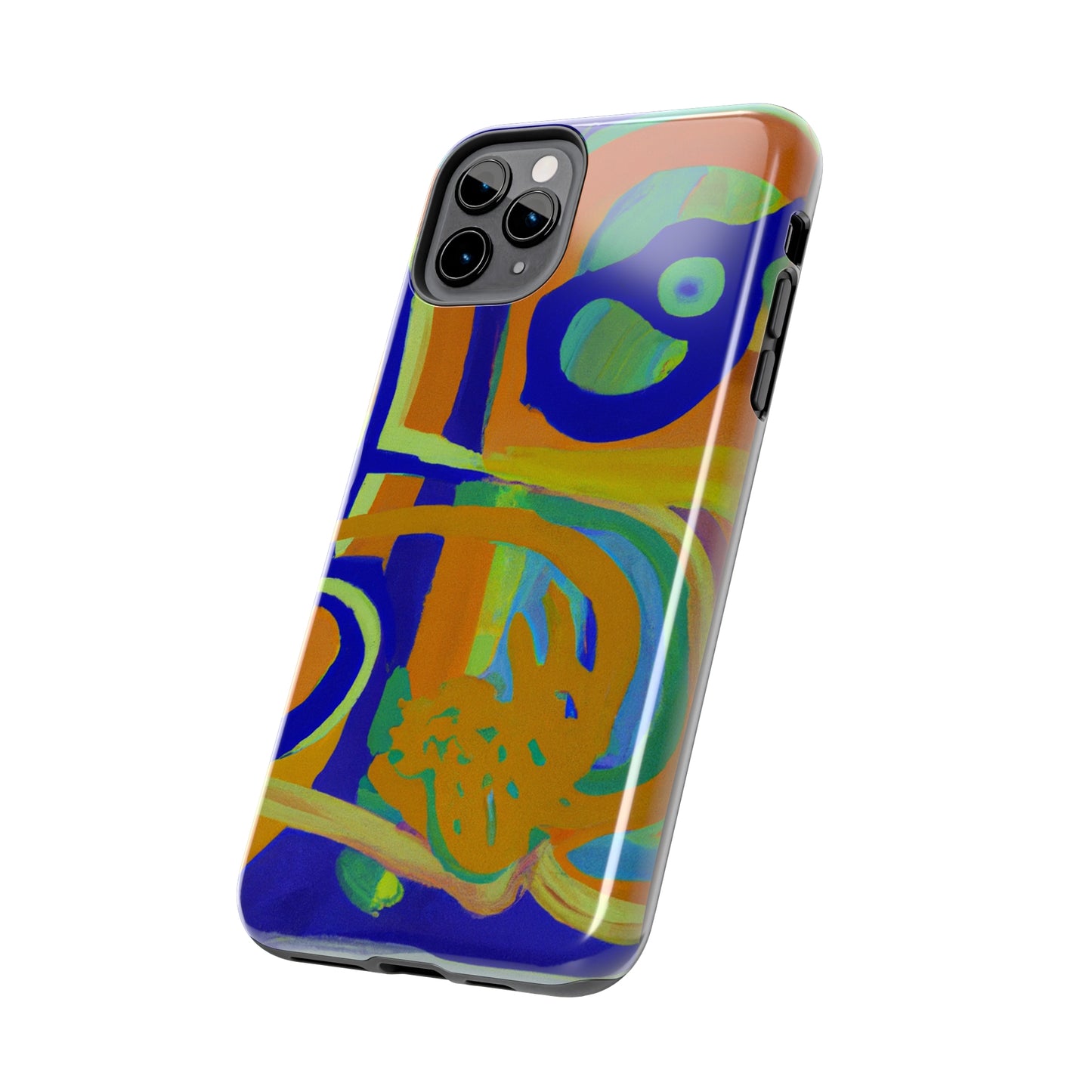 Tough Case-Mate iPhone Case Ft. Blue Orange Curves