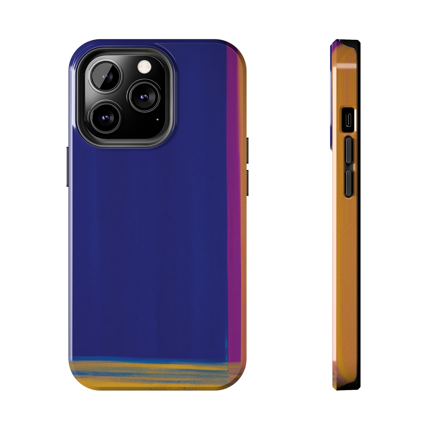 Strong Apple iPhone Case Ft. Minimal Framed Blue