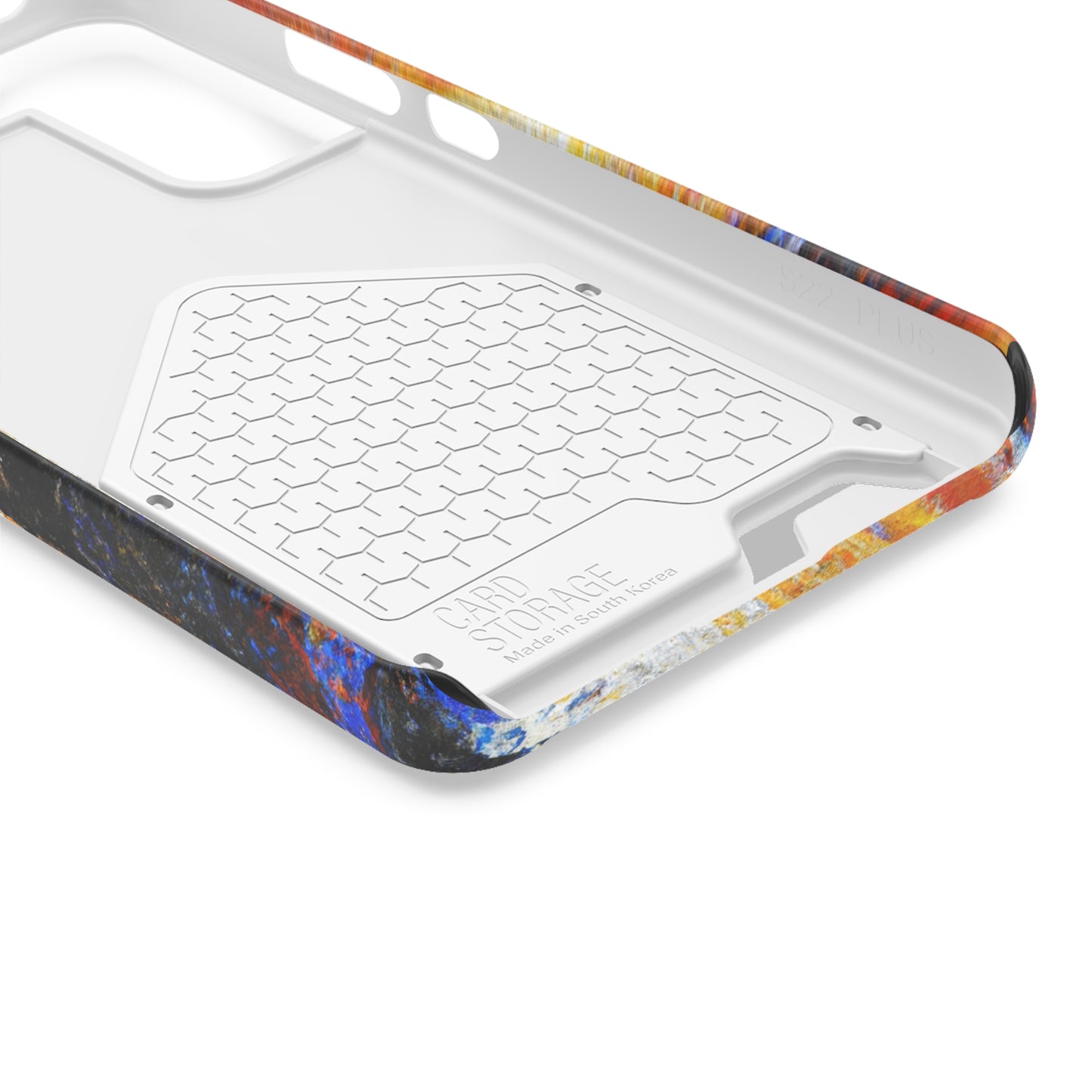iPhone 13 and Samsung S21, S22 Cases with Card Holder Ft. Abstract Sand Wave