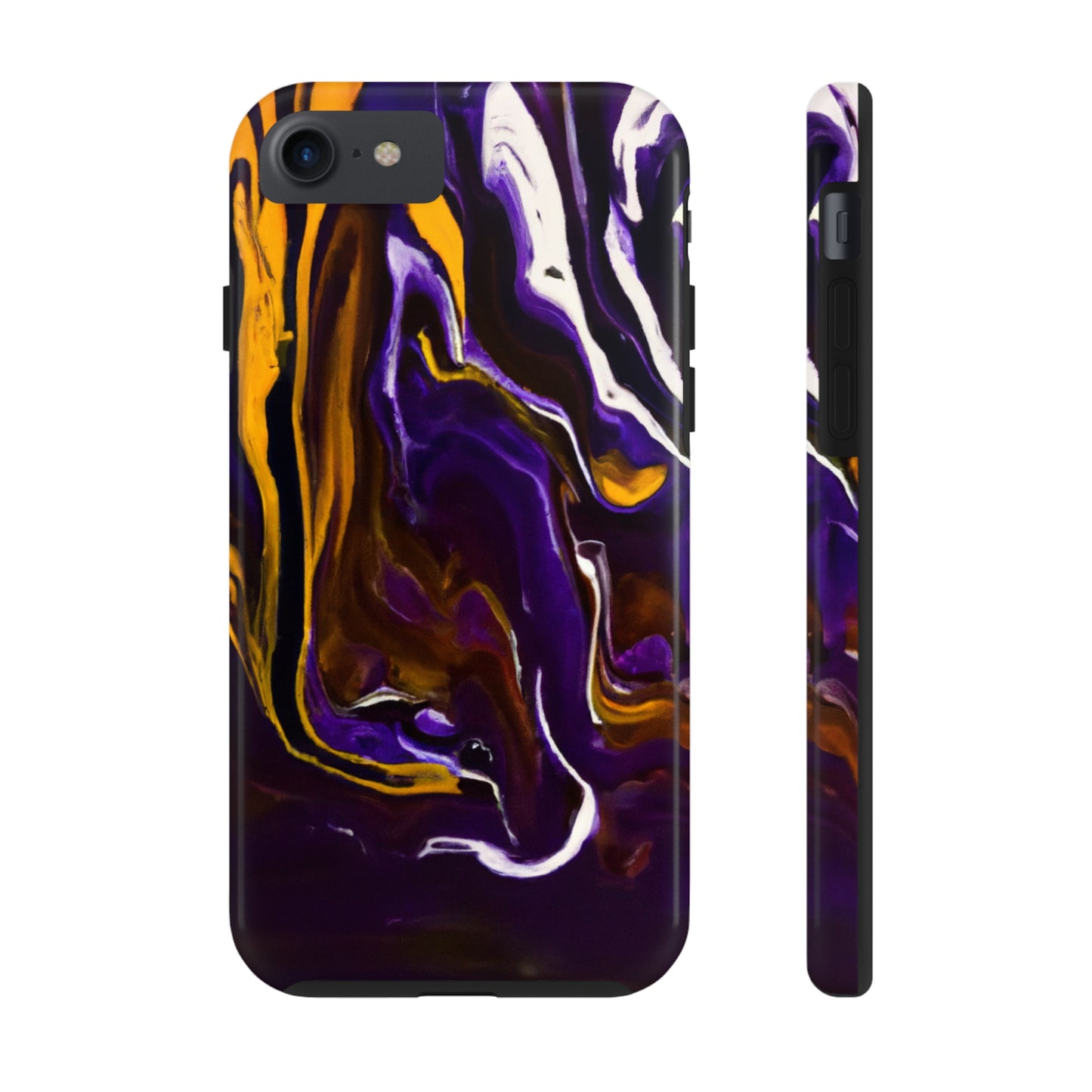 Tough Case-Mate iPhone Case Ft. Purple Tiger Stripes