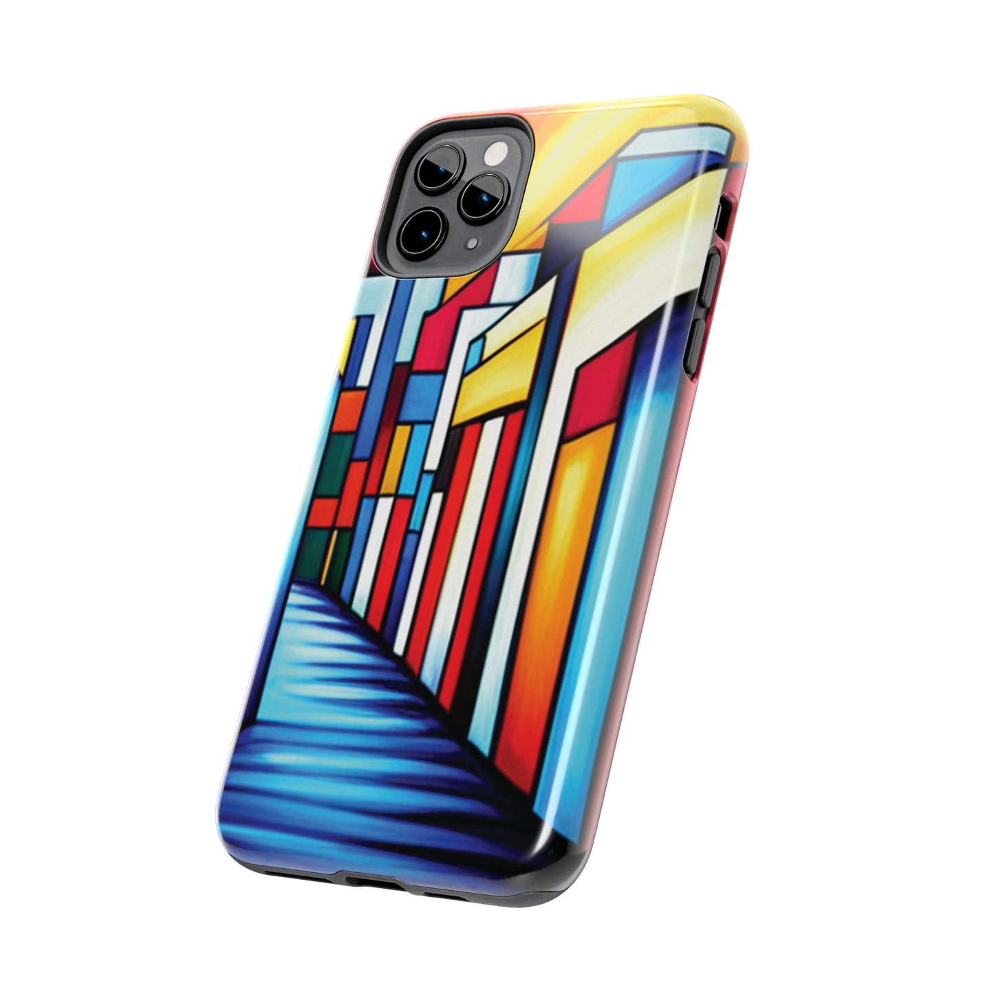 ToughDrop Apple iPhone Case Ft. Colorful Geometric Abstract Art