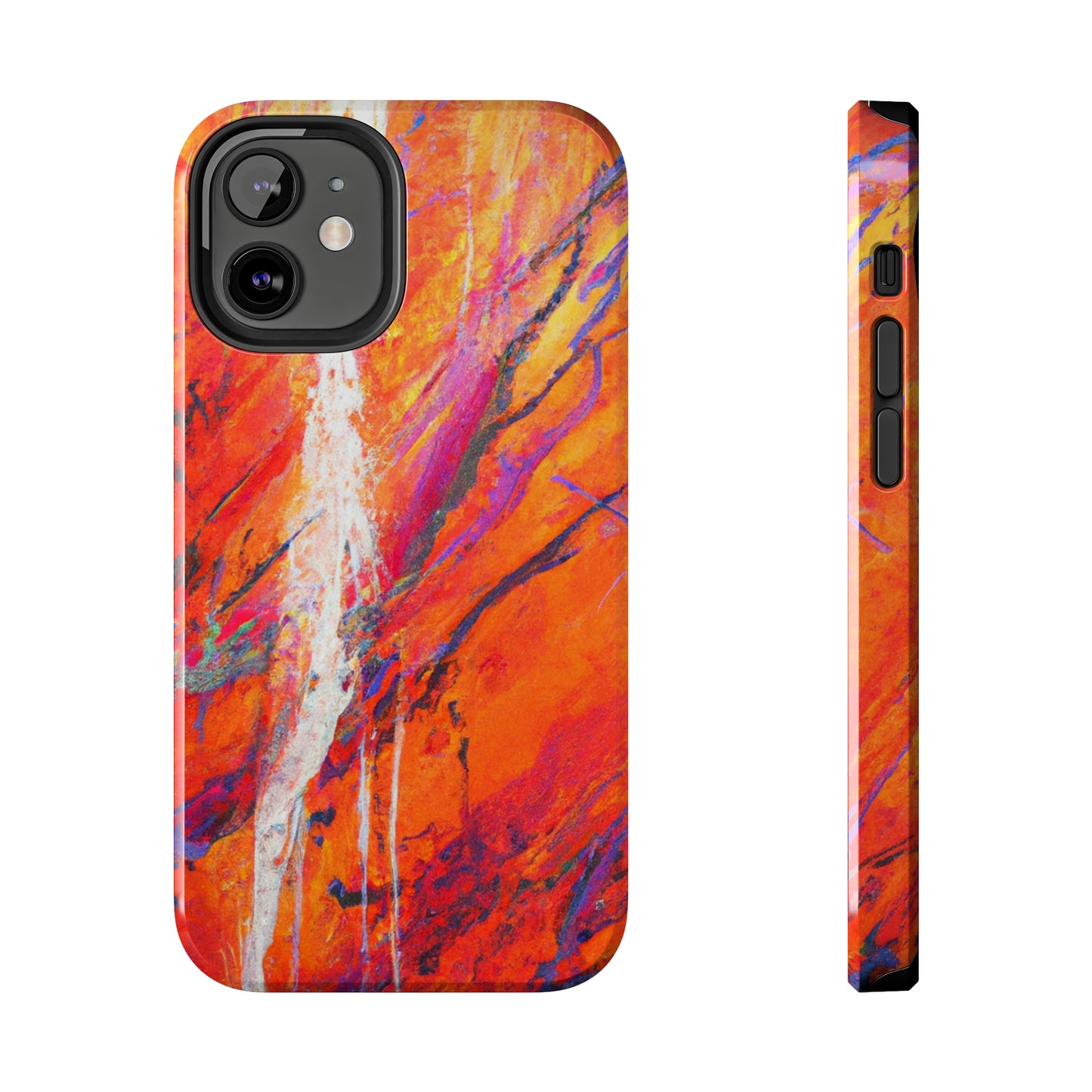 Tough Apple iPhone Cases Ft. Abstract Halloween Forest