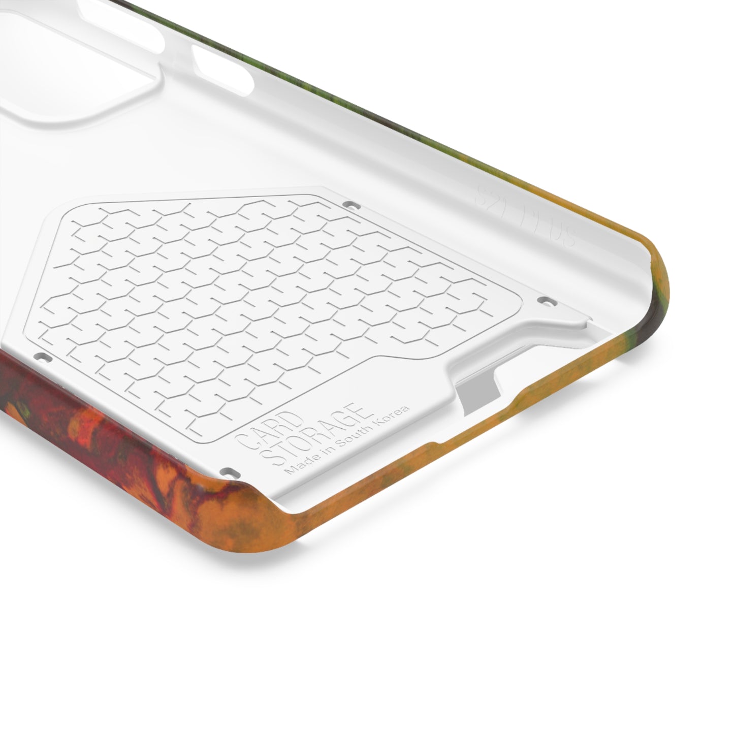 iPhone 13 and Samsung S21, S22 Cases with Card Holder Ft. Abstract Gas Giant