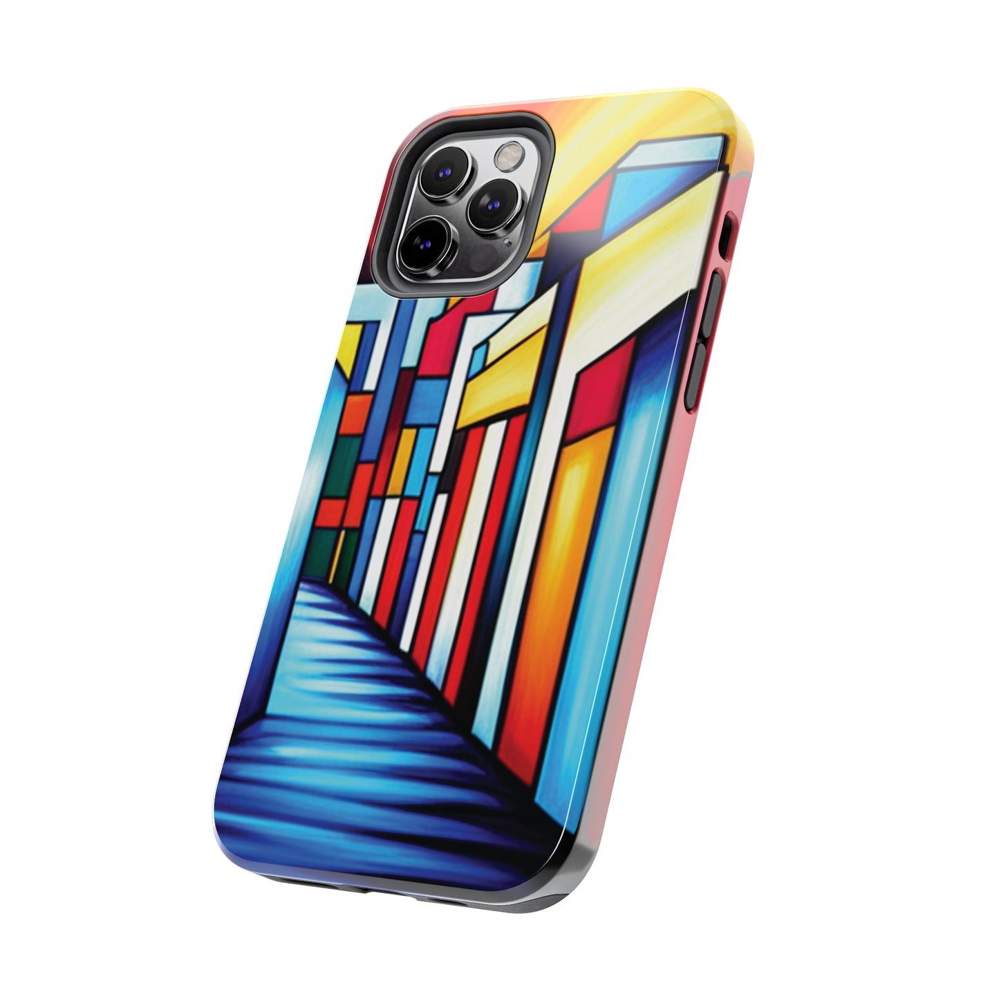 ToughDrop Apple iPhone Case Ft. Colorful Geometric Abstract Art