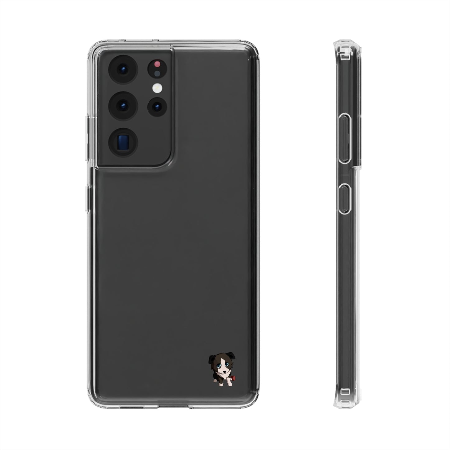 Clear iPhone and Android Cases Ft. Cute Puppy