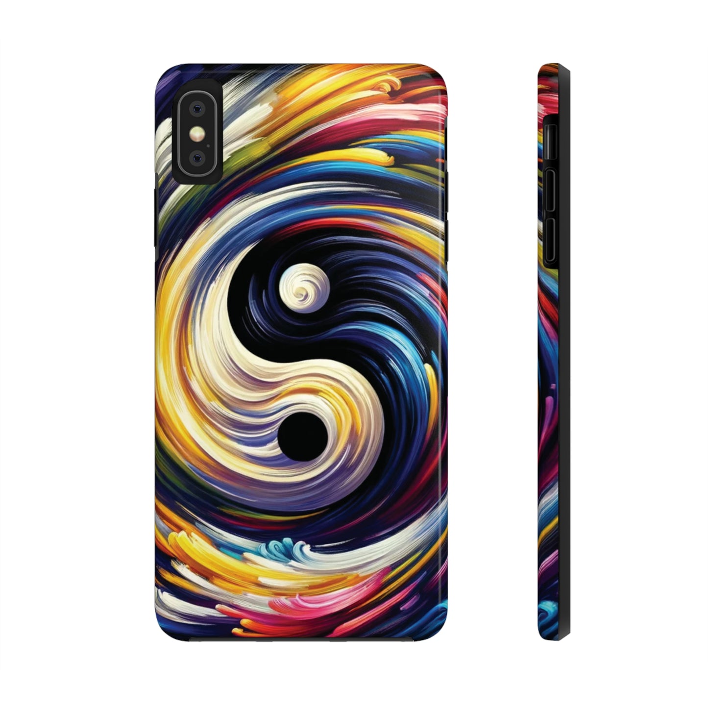 ToughDrop Apple iPhone Case Ft. Abstract Yin Yang