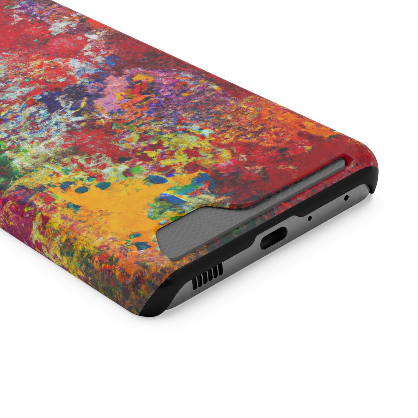 iPhone 13 and Samsung S21, S22 Cases with Card Holder Ft. Detailed Splats