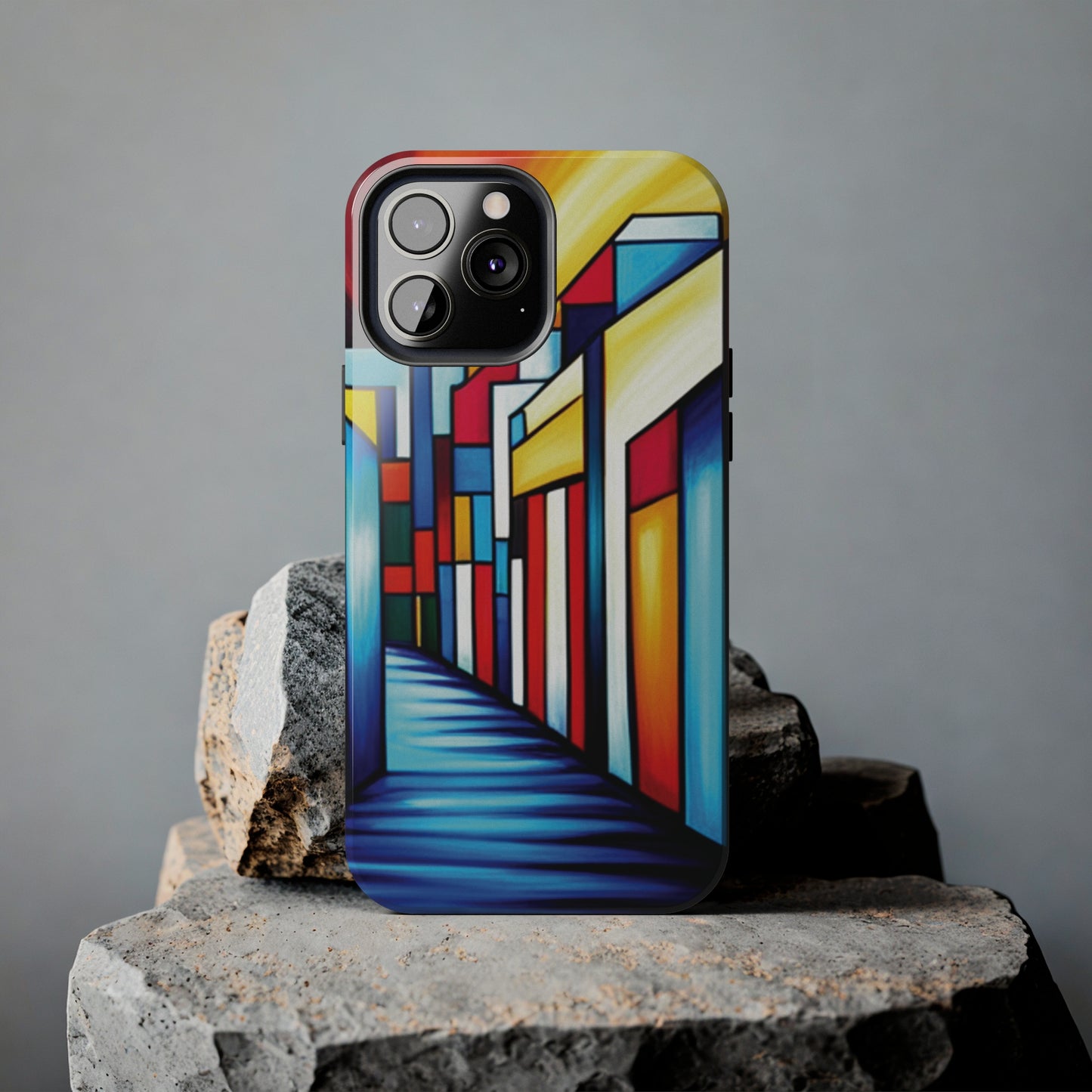 ToughDrop Apple iPhone Case Ft. Colorful Geometric Abstract Art