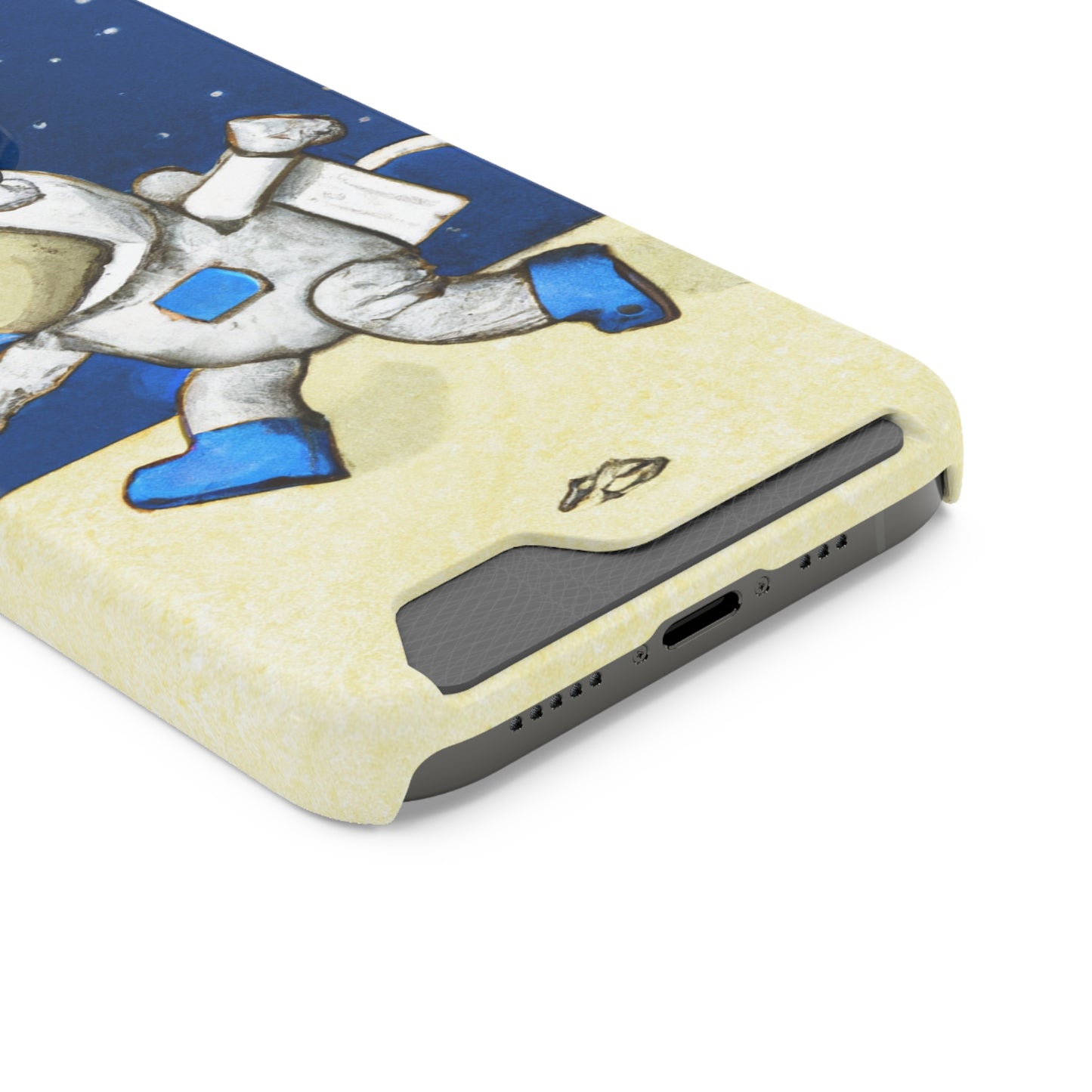 iPhone 13 and Samsung S21, S22 Cases with Card Holder Ft. Moon Doge