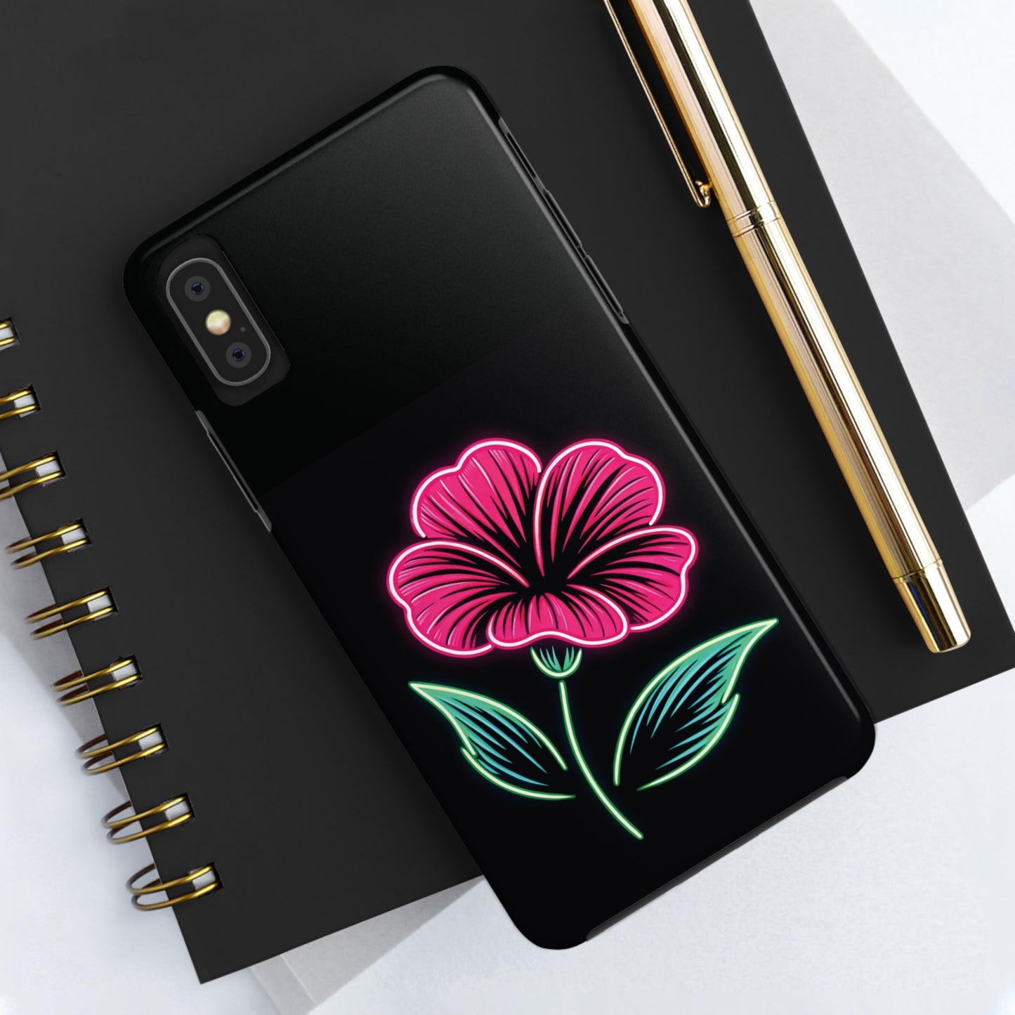 ToughDrop Apple iPhone Case Ft. Neon Bloom