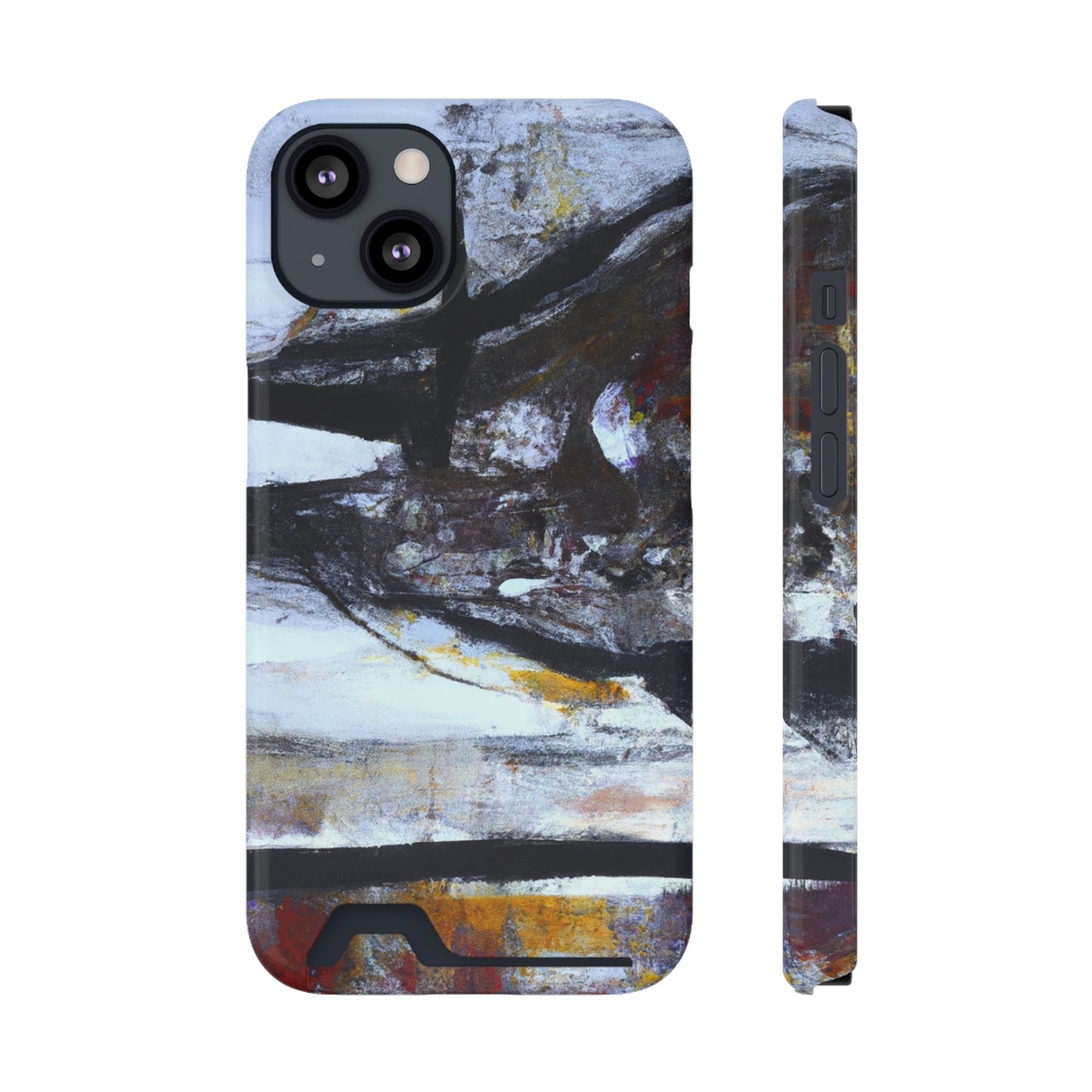iPhone 13 and Samsung S21, S22 Cases with Card Holder Ft. Mirror Island