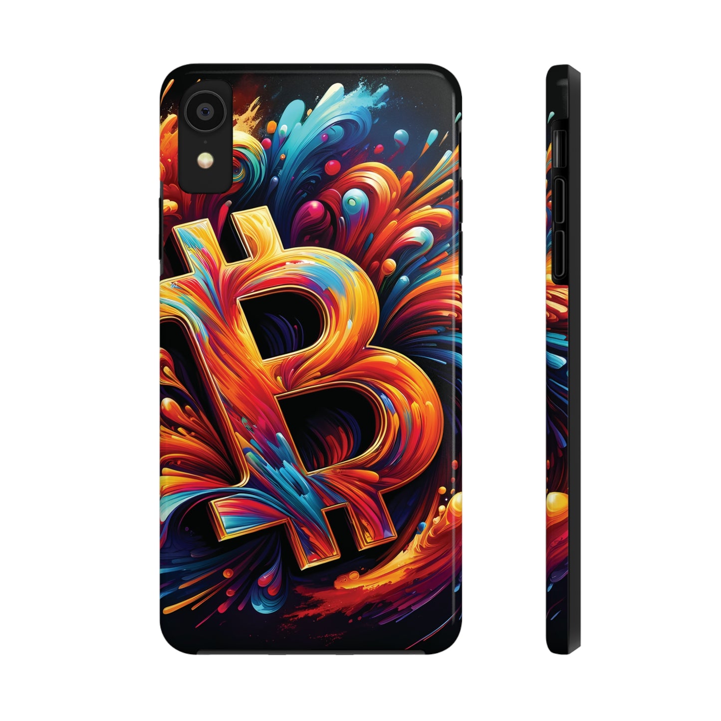 ToughDrop Apple iPhone Case Ft. Bitcoin Symbol Abstract