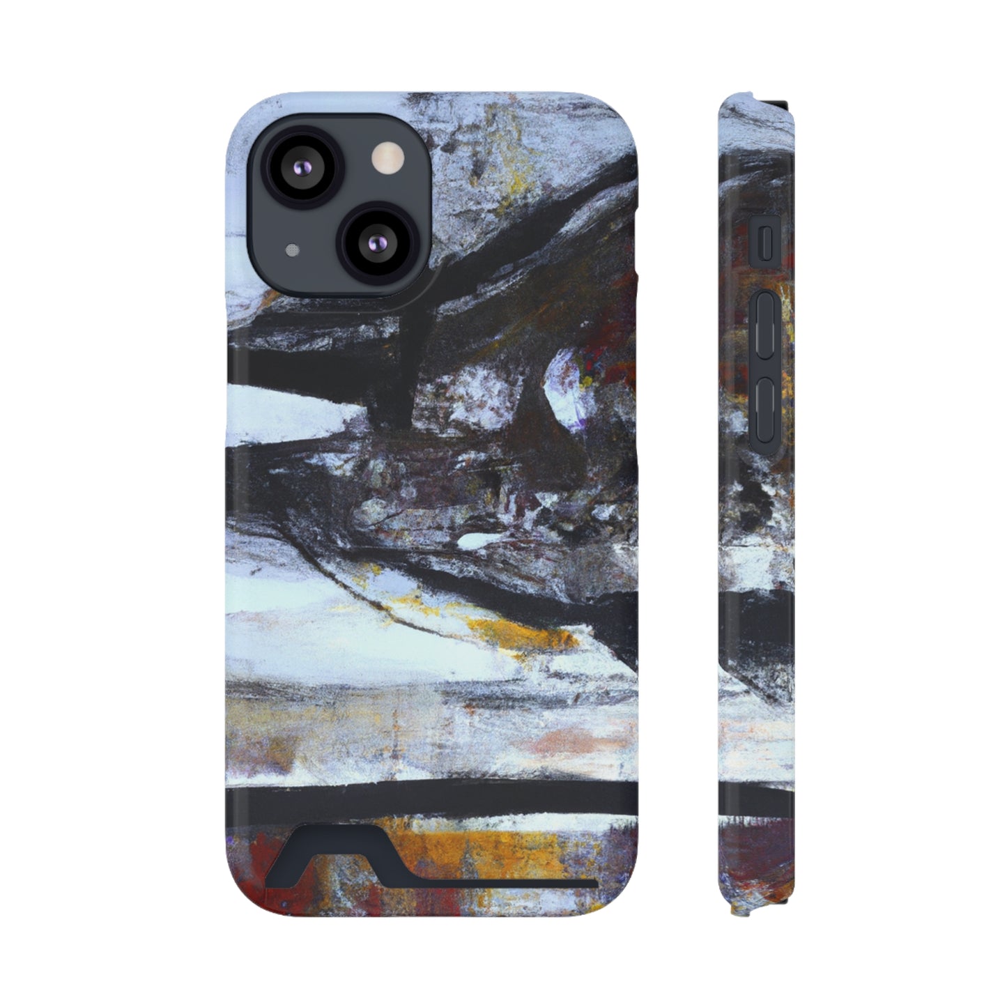 iPhone 13 and Samsung S21, S22 Cases with Card Holder Ft. Mirror Island