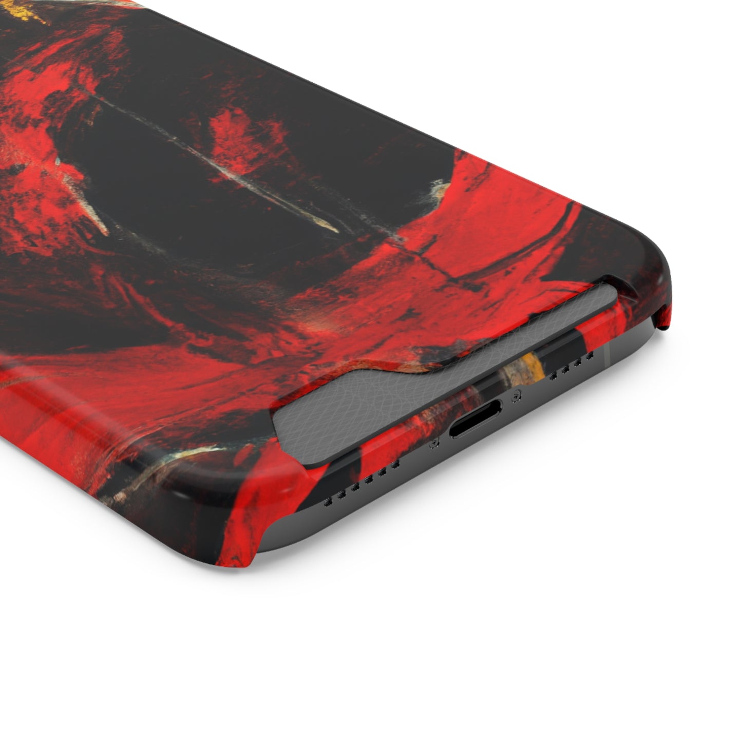 iPhone 13 and Samsung S21, S22 Cases with Card Holder Ft. Abstract Zero