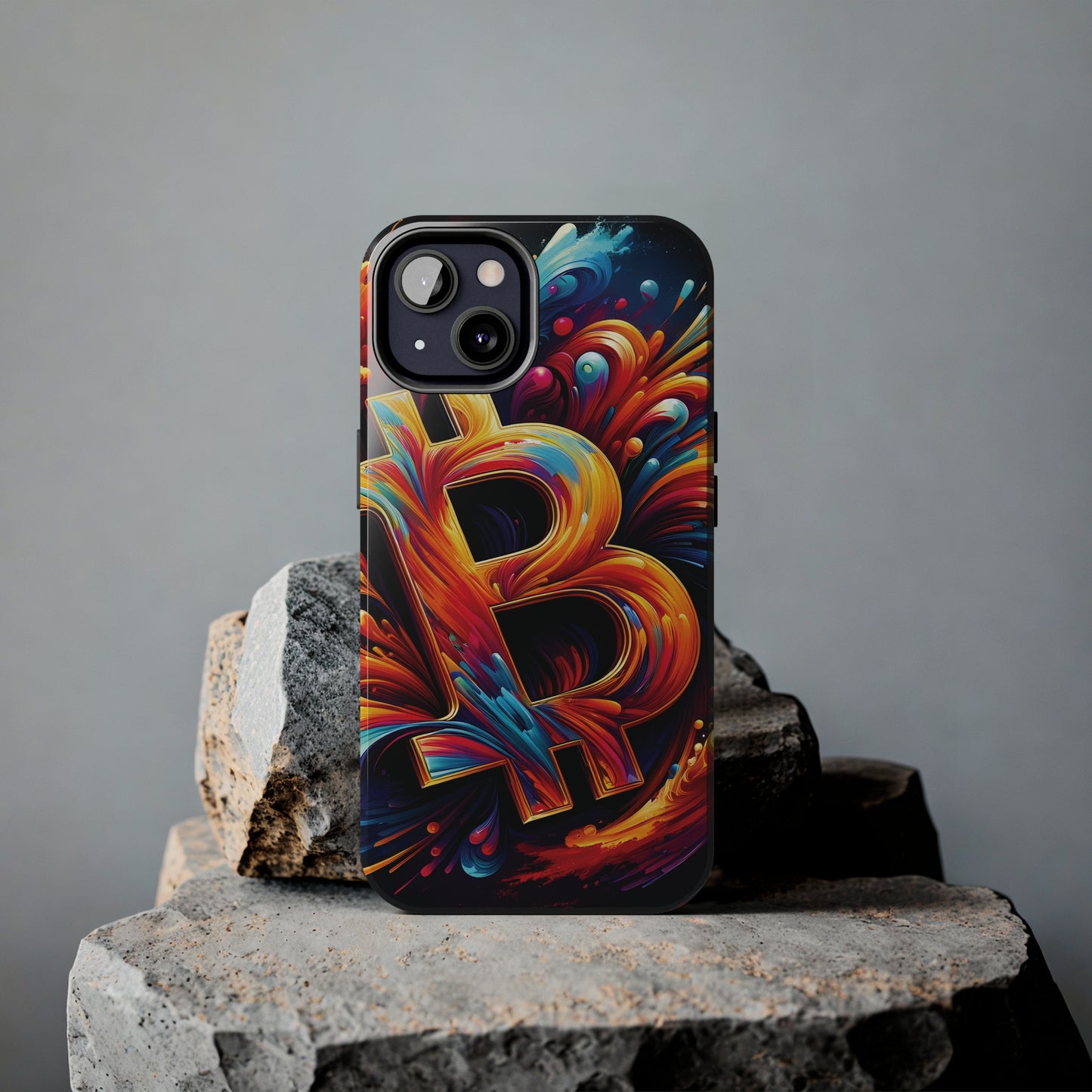 ToughDrop Apple iPhone Case Ft. Bitcoin Symbol Abstract