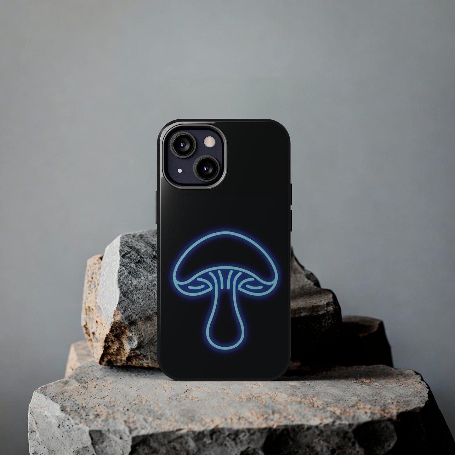 ToughDrop Apple iPhone Case Ft. Neon Blue Shroom