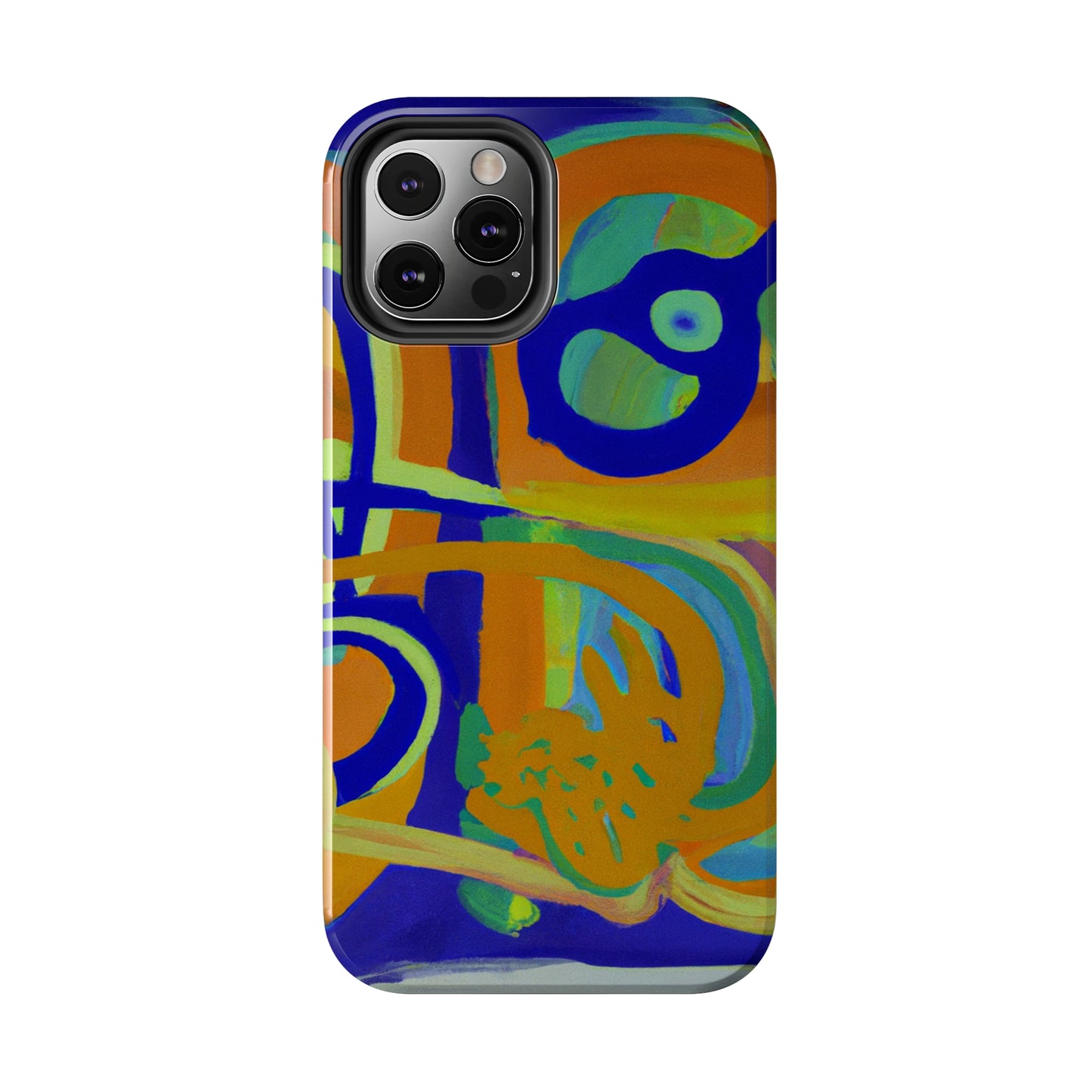 Tough Case-Mate iPhone Case Ft. Blue Orange Curves