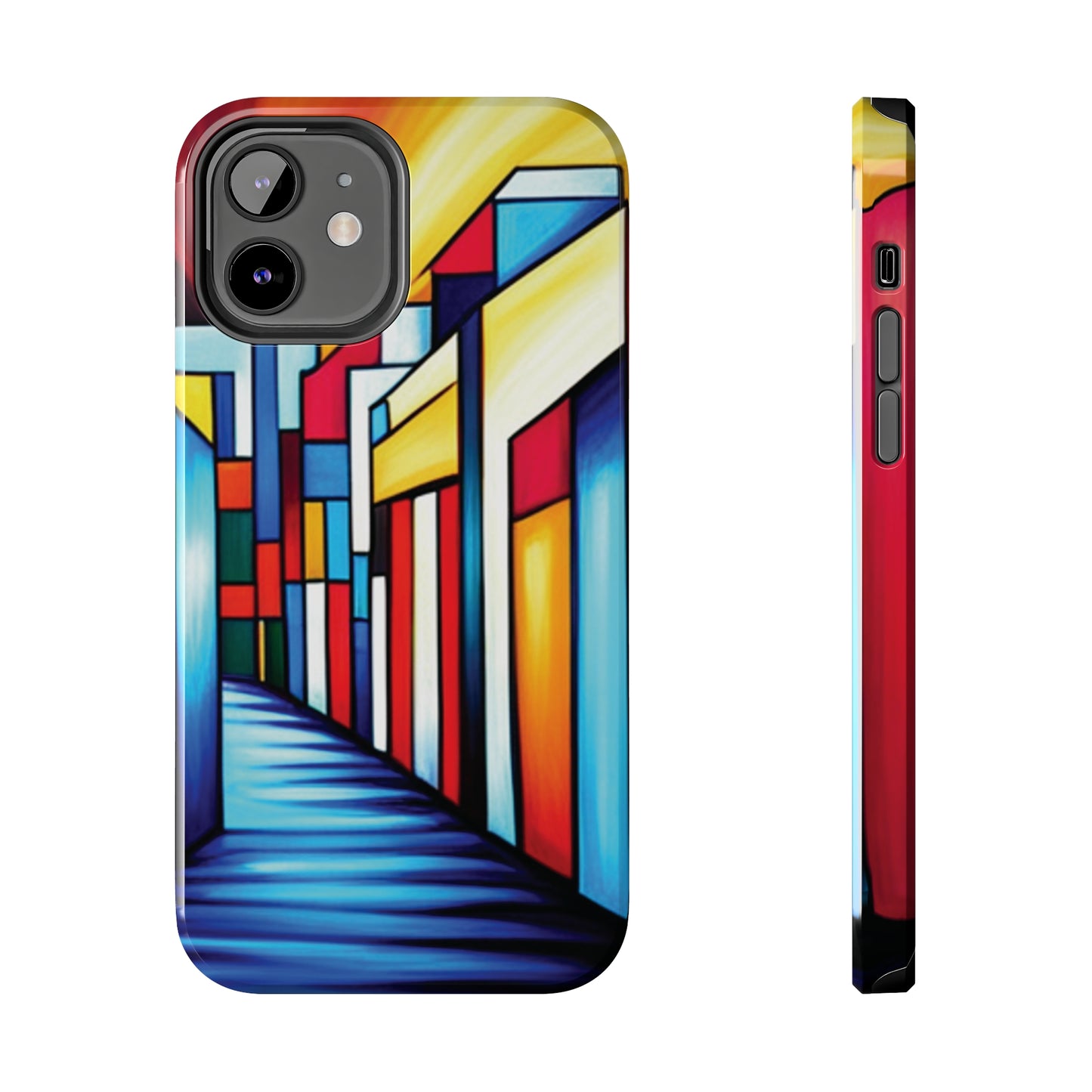 ToughDrop Apple iPhone Case Ft. Colorful Geometric Abstract Art