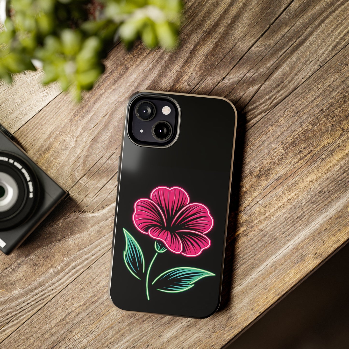 ToughDrop Apple iPhone Case Ft. Neon Bloom