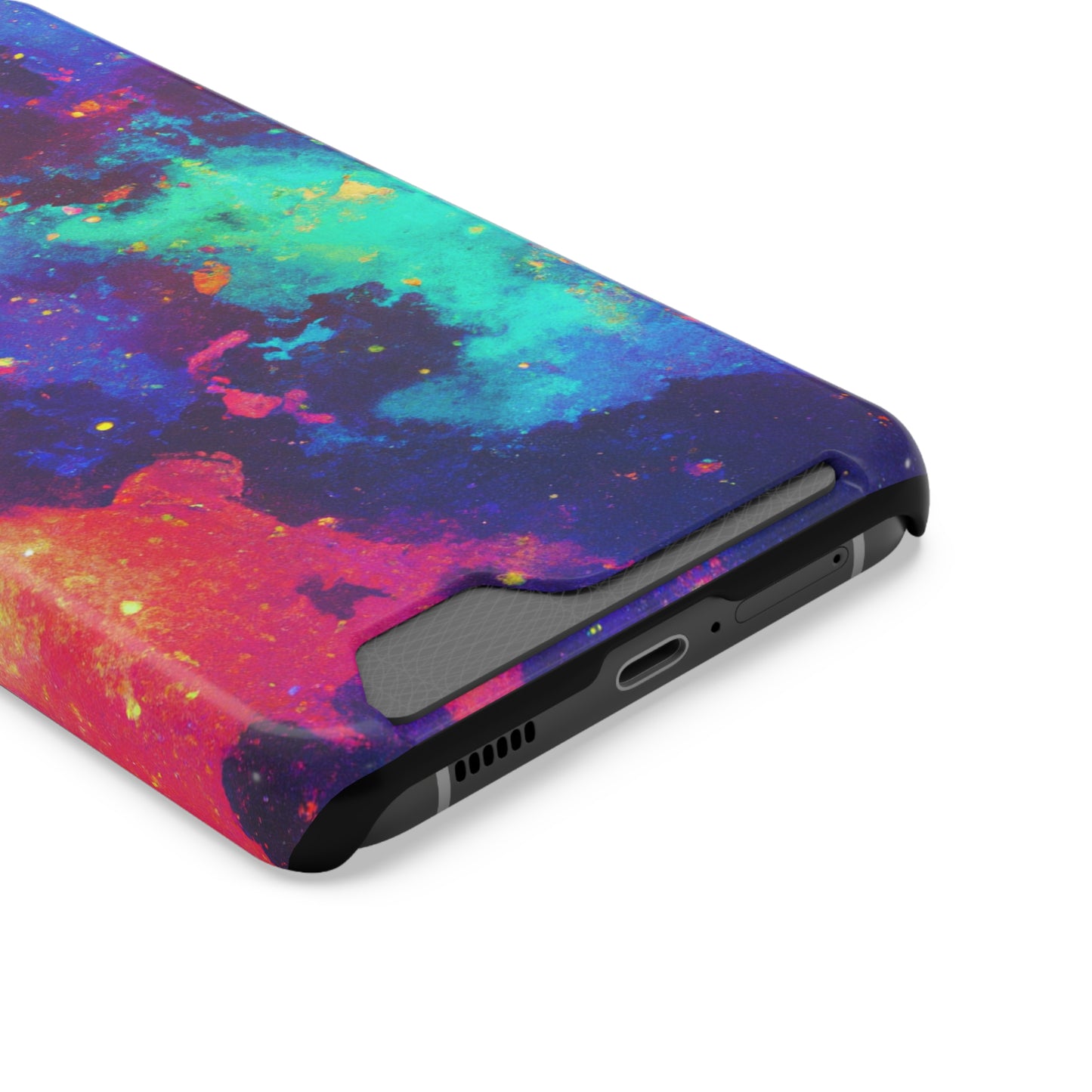 iPhone and Samsung Cases with Card Holder Ft. Abstract Space