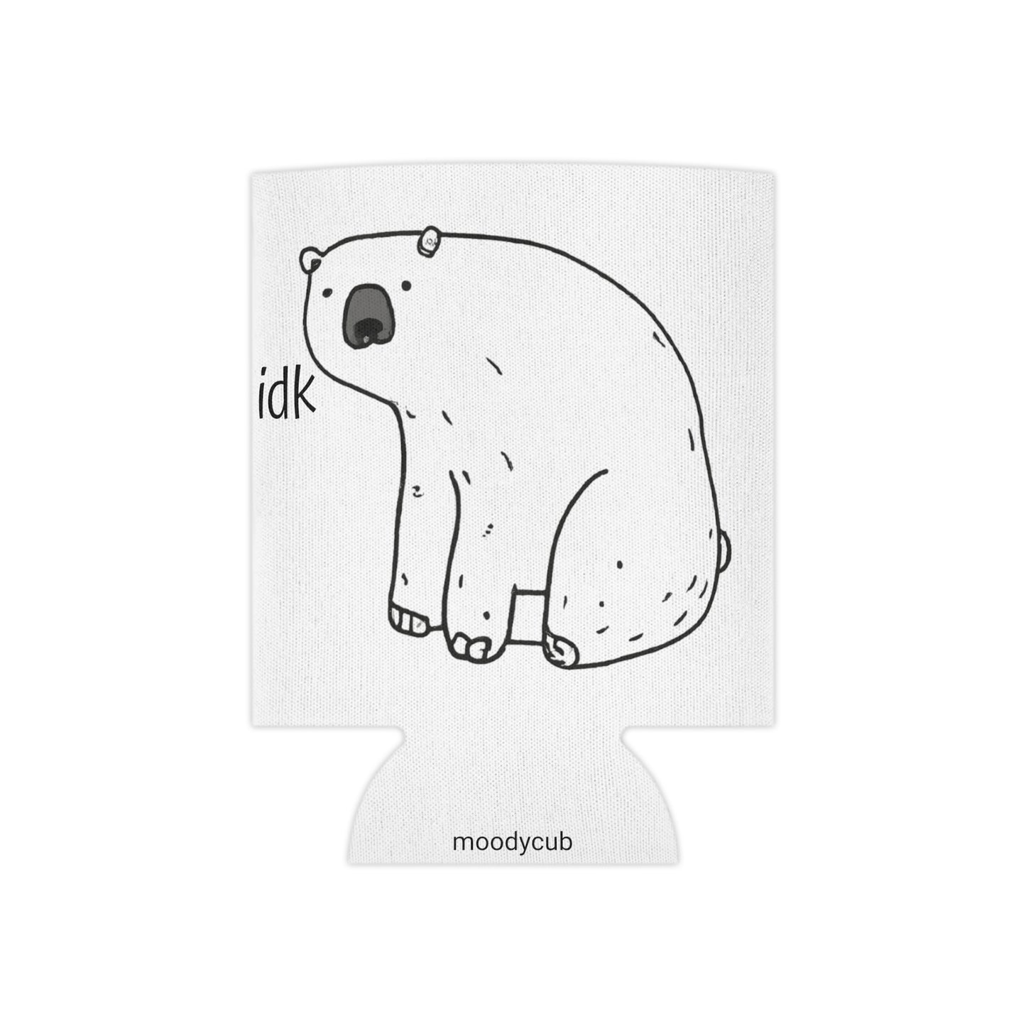 White Moodycub Can Holder Insulated Coozie