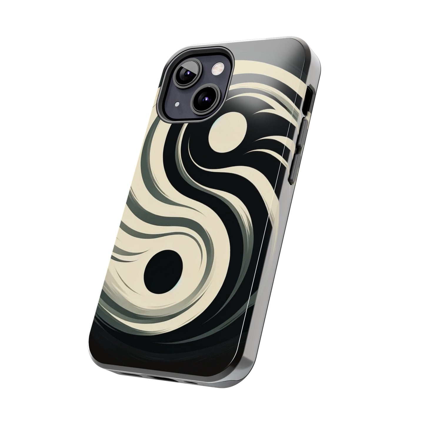 ToughDrop Apple iPhone Case Ft. Monotone Yin Yang