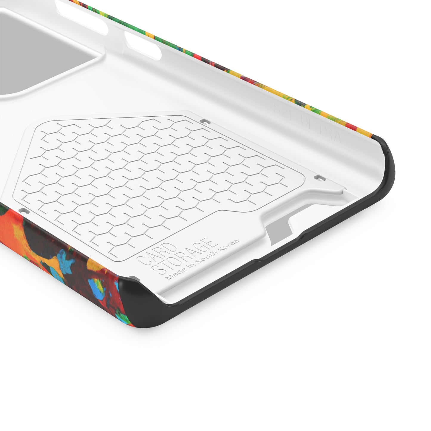 iPhone and Samsung Cases with Card Holder Ft. Abstract Tropical