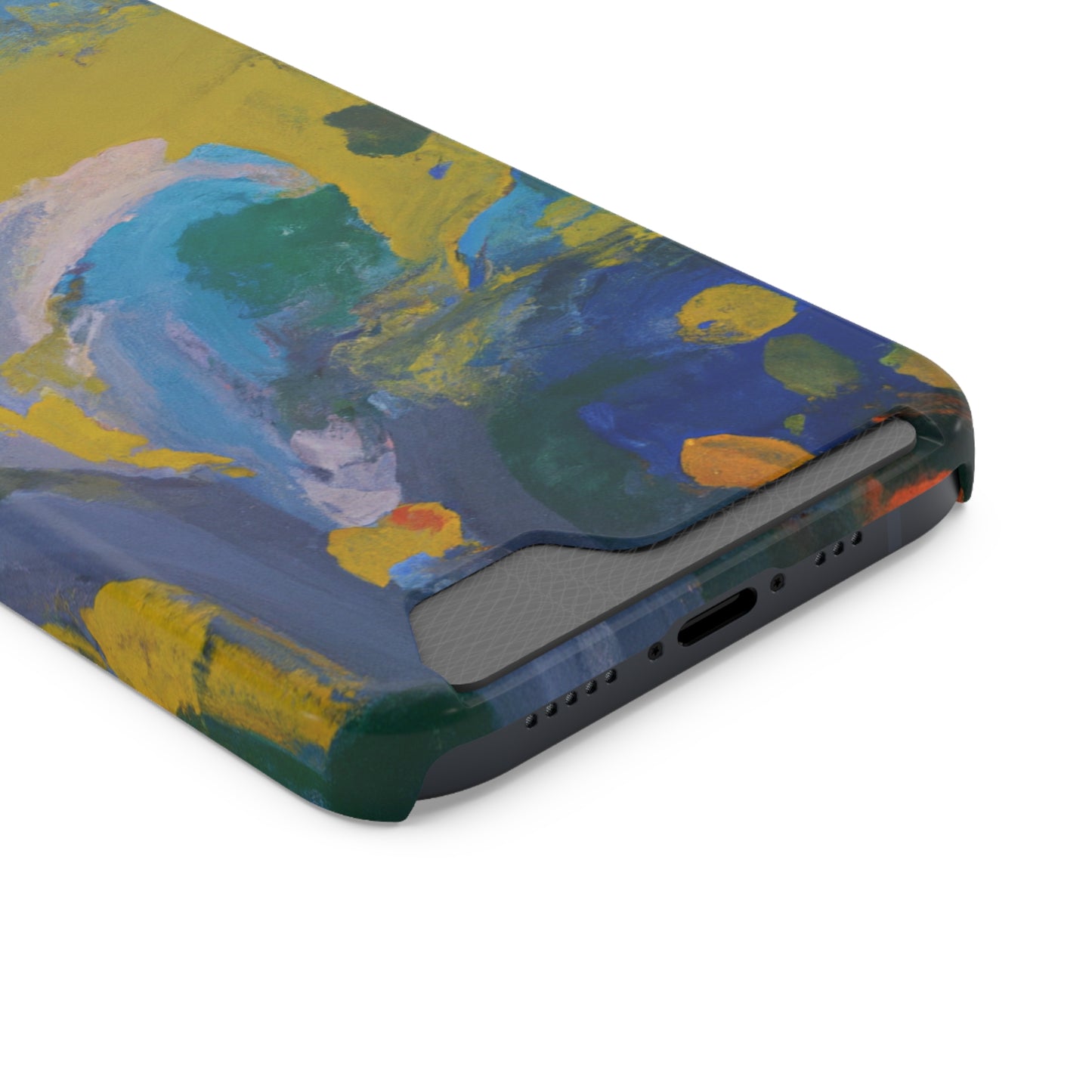 iPhone 13 and Samsung S21, S22 Cases with Card Holder Ft. Abstract Scoop