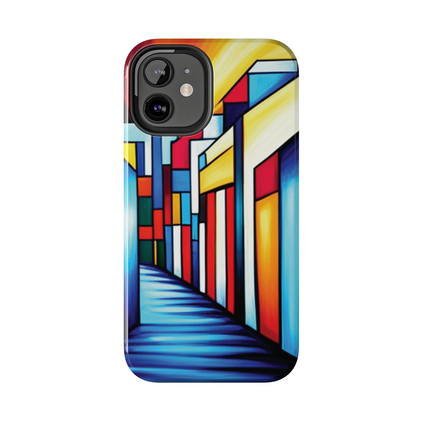 ToughDrop Apple iPhone Case Ft. Colorful Geometric Abstract Art