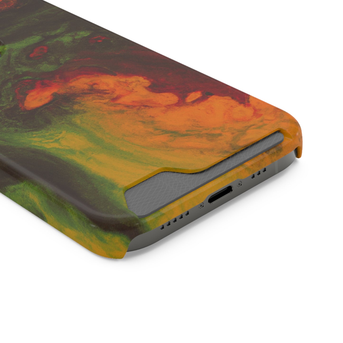 iPhone 13 and Samsung S21, S22 Cases with Card Holder Ft. Abstract Gas Giant