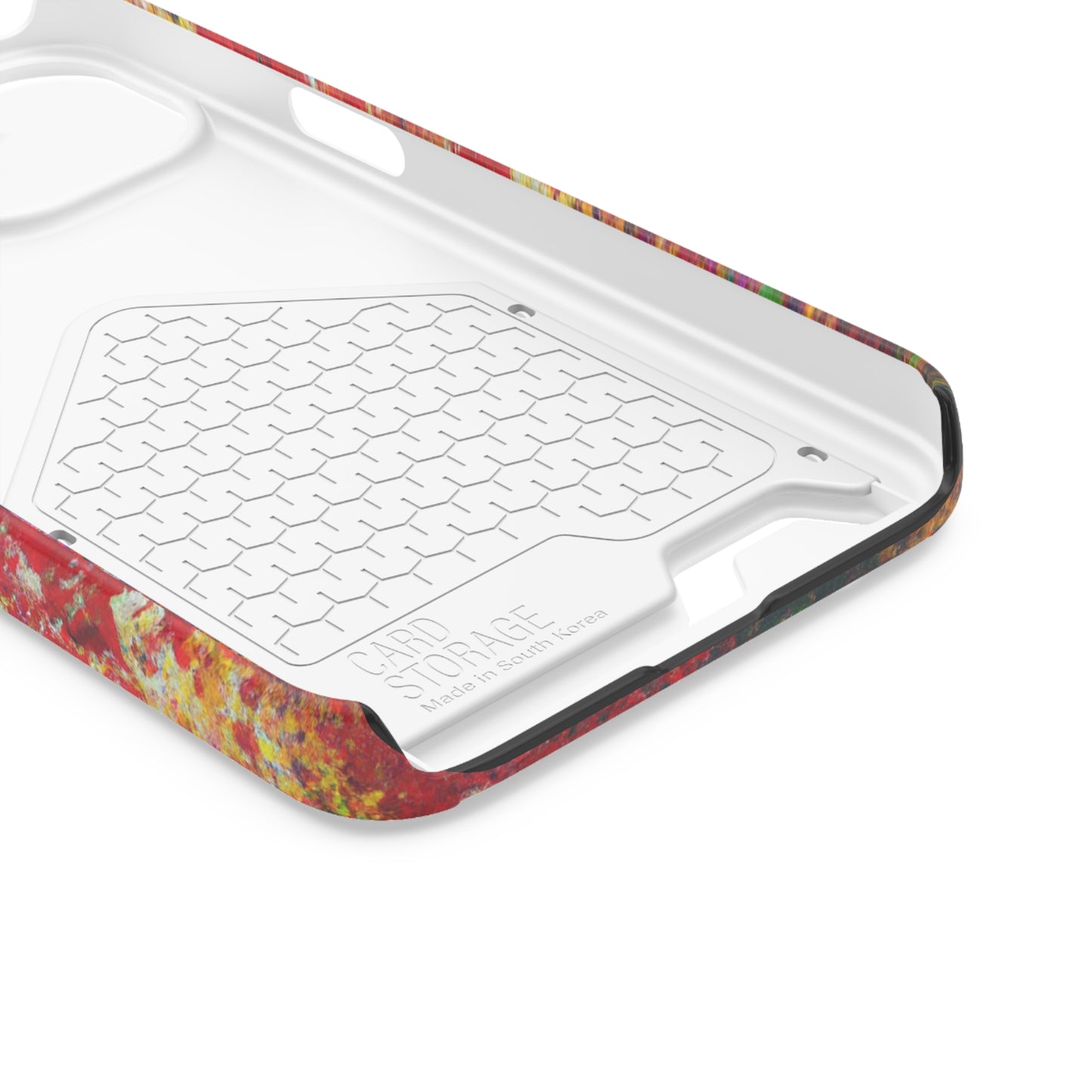 iPhone 13 and Samsung S21, S22 Cases with Card Holder Ft. Detailed Splats