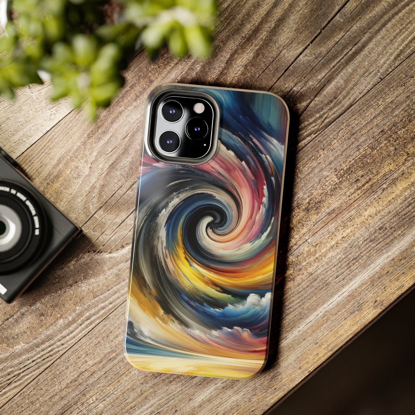 ToughDrop Apple iPhone Case Ft. Swirled Brush