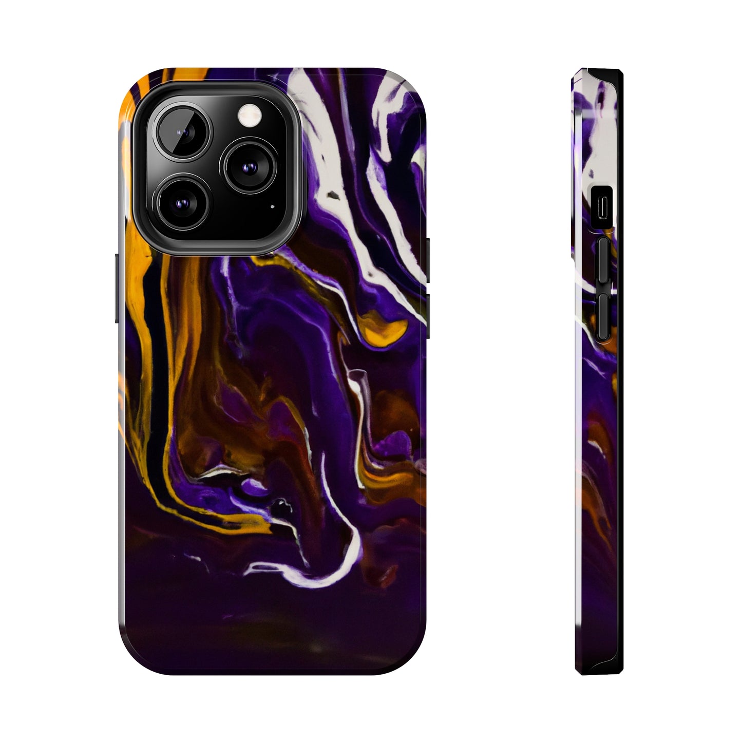 Tough Case-Mate iPhone Case Ft. Purple Tiger Stripes