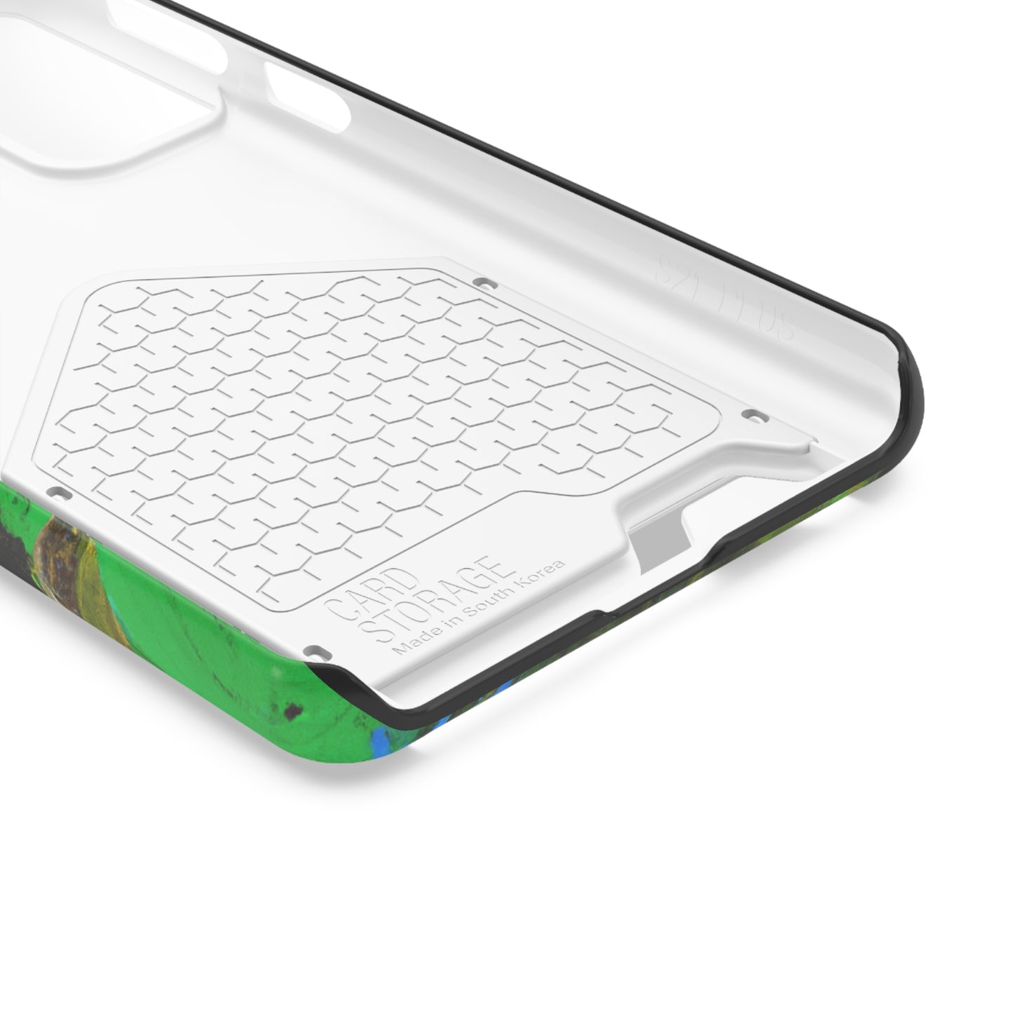 iPhone 13 and Samsung S21, S22 Cases with Card Holder Ft. Abstract River