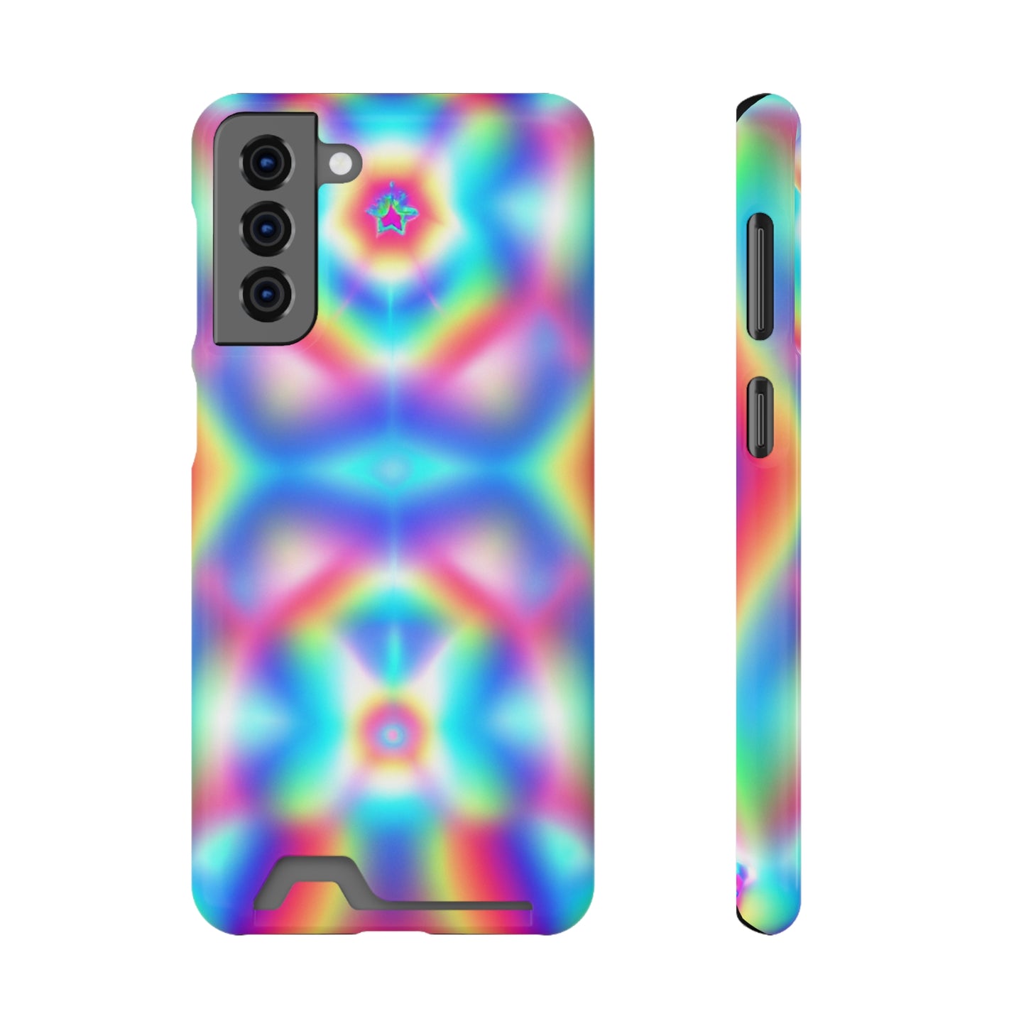 iPhone 13 and Samsung S21, S22 Cases with Card Holder Ft. Light Crystal