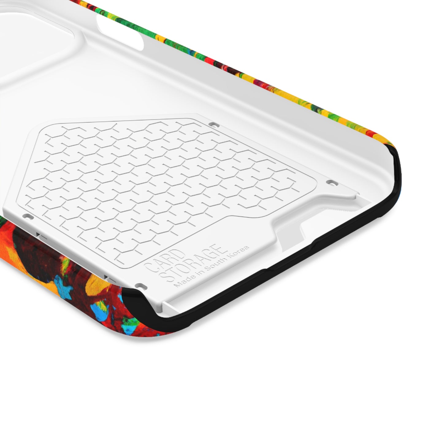 iPhone and Samsung Cases with Card Holder Ft. Abstract Tropical