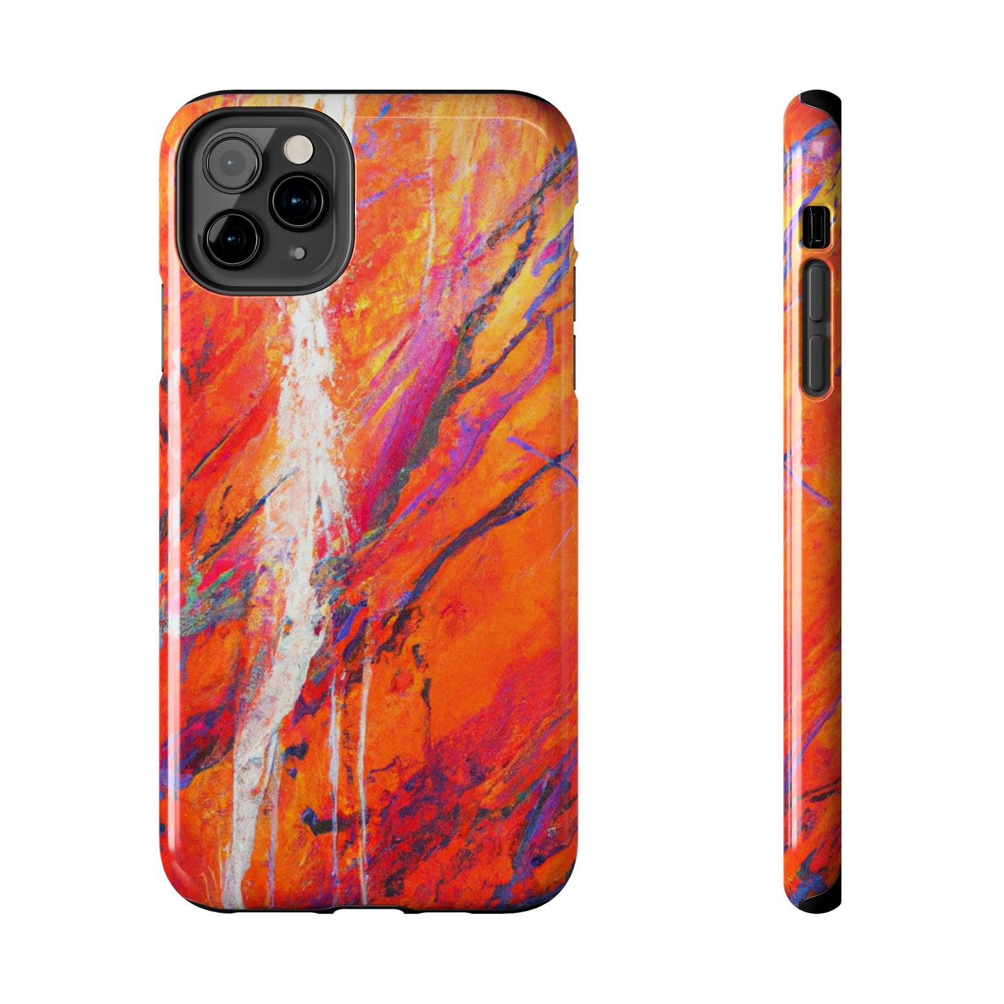 Tough Apple iPhone Cases Ft. Abstract Halloween Forest
