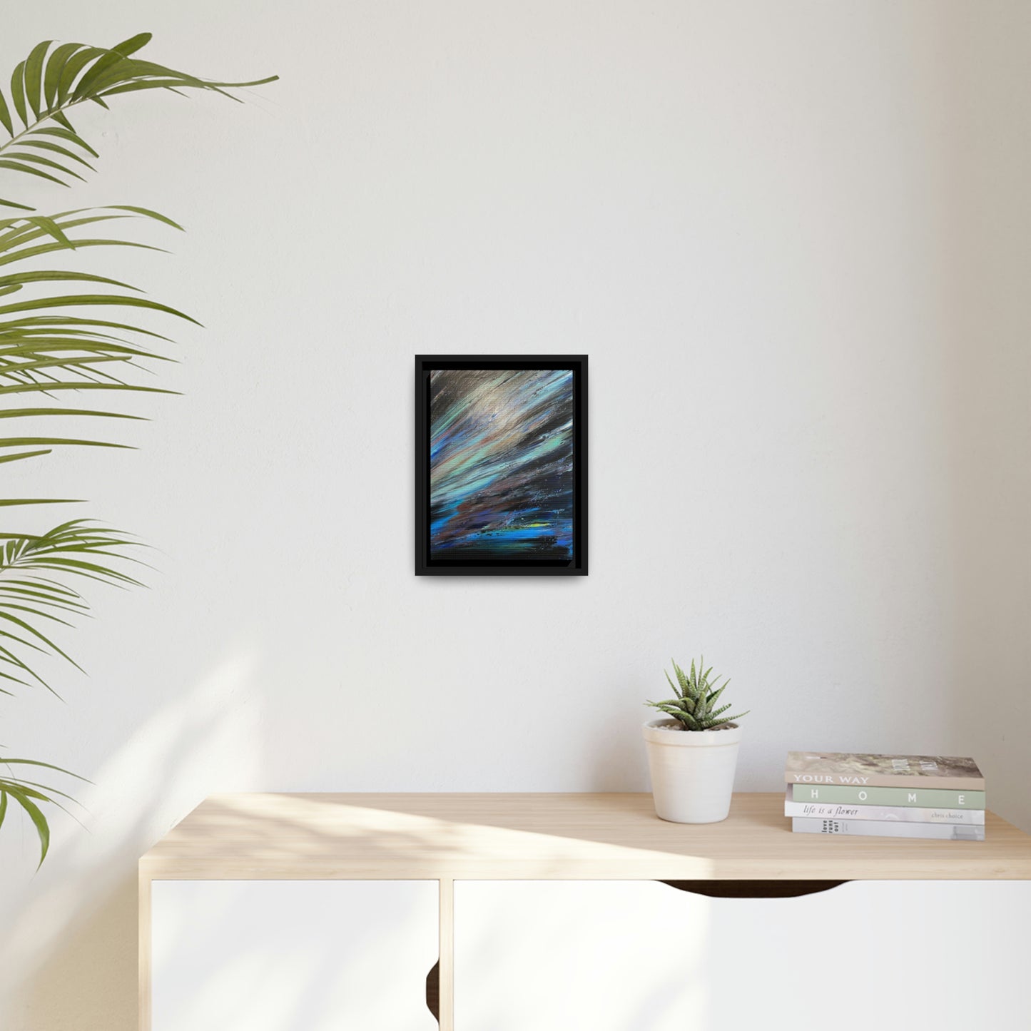 Canvas: Abstract Acrylic Neptune