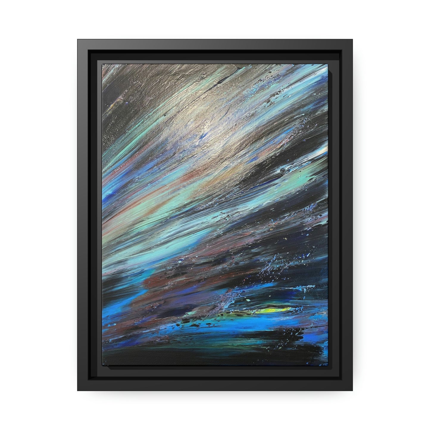 Canvas: Abstract Acrylic Neptune