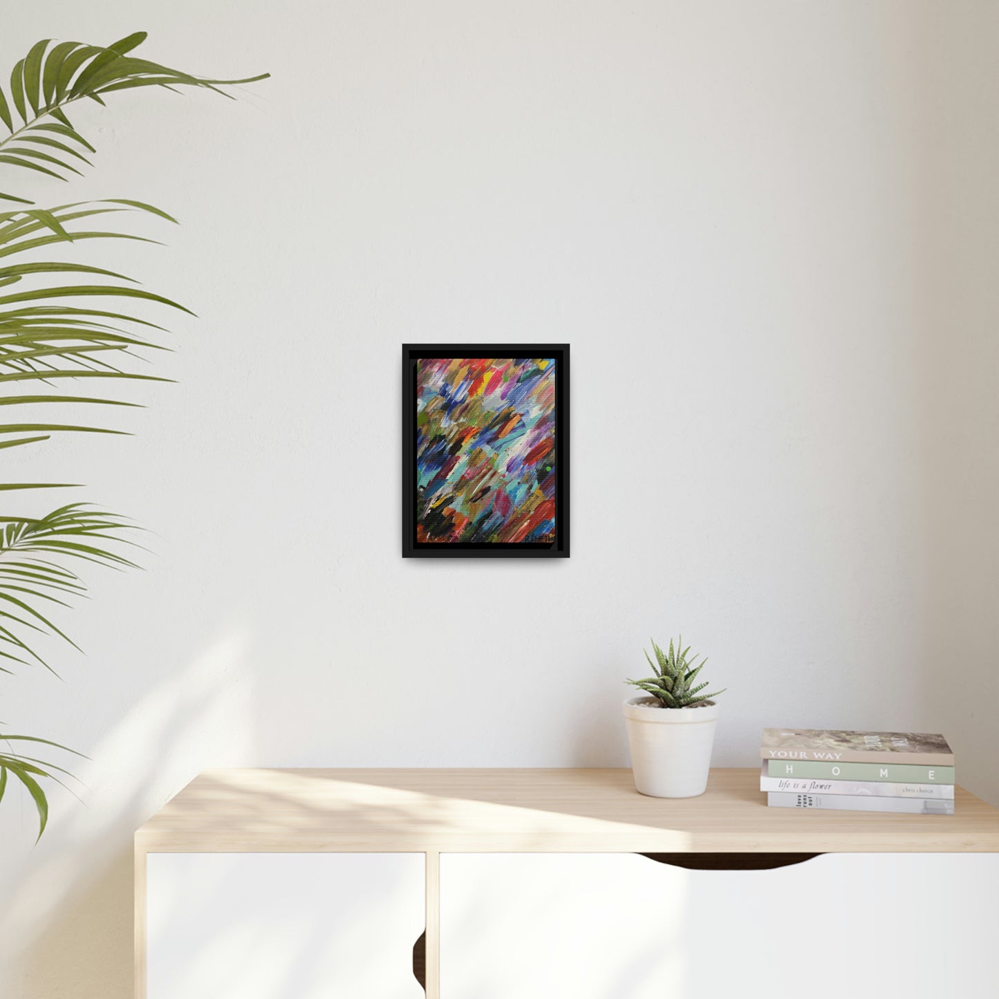 Canvas: Abstract Acrylic Feathers